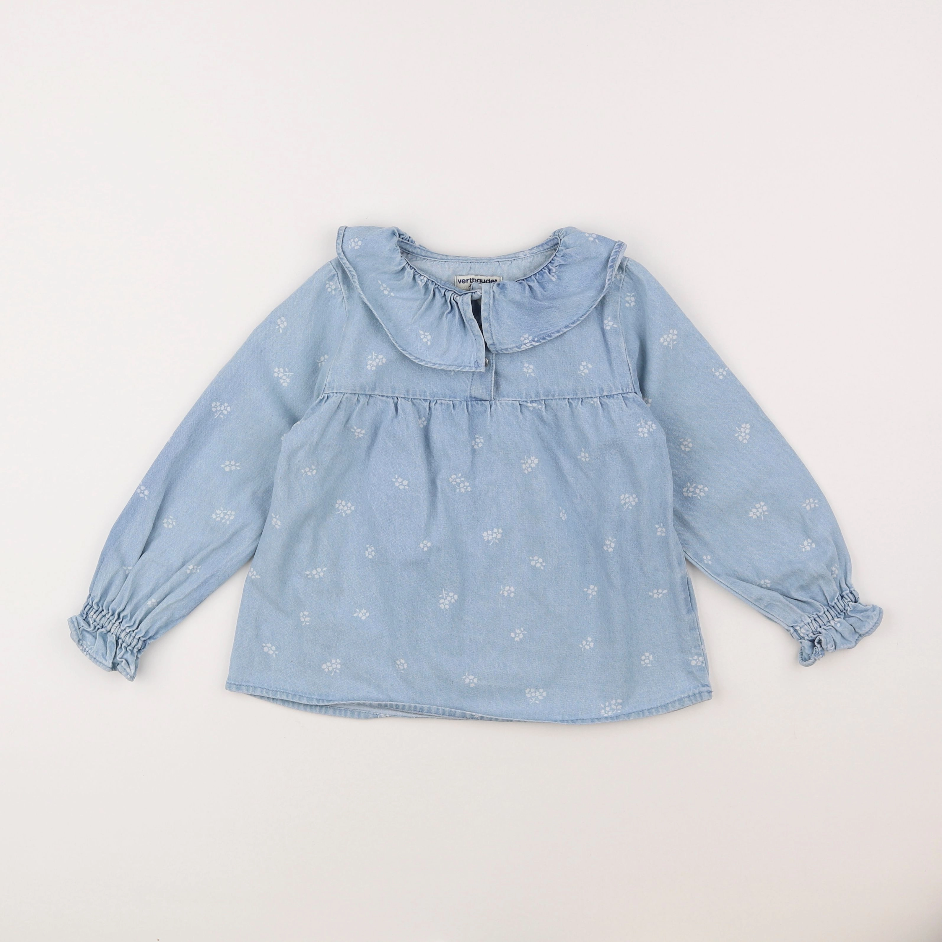 Vertbaudet - blouse bleu - 6 ans