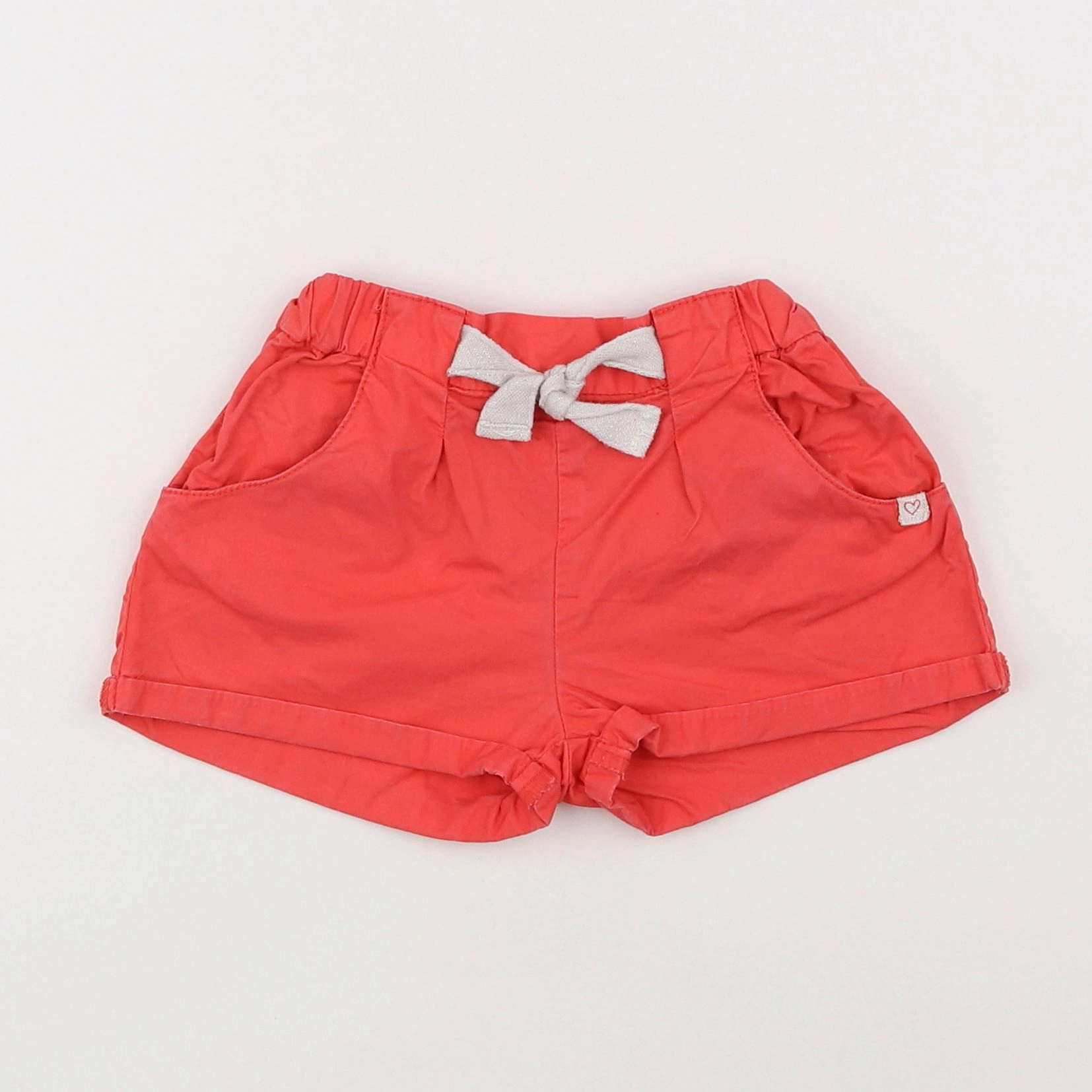 Zara - short rouge - 18 mois à 2 ans