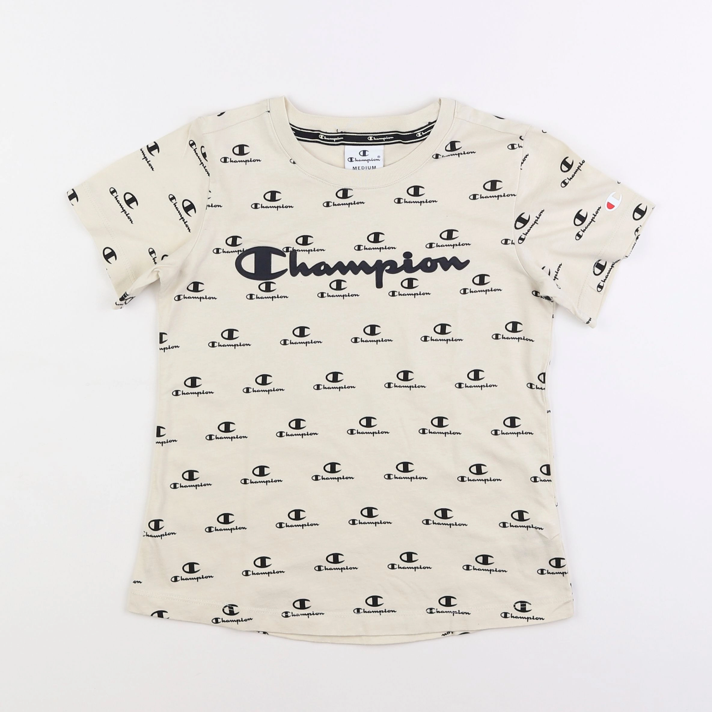 Champion  - tee-shirt beige - 9/10 ans