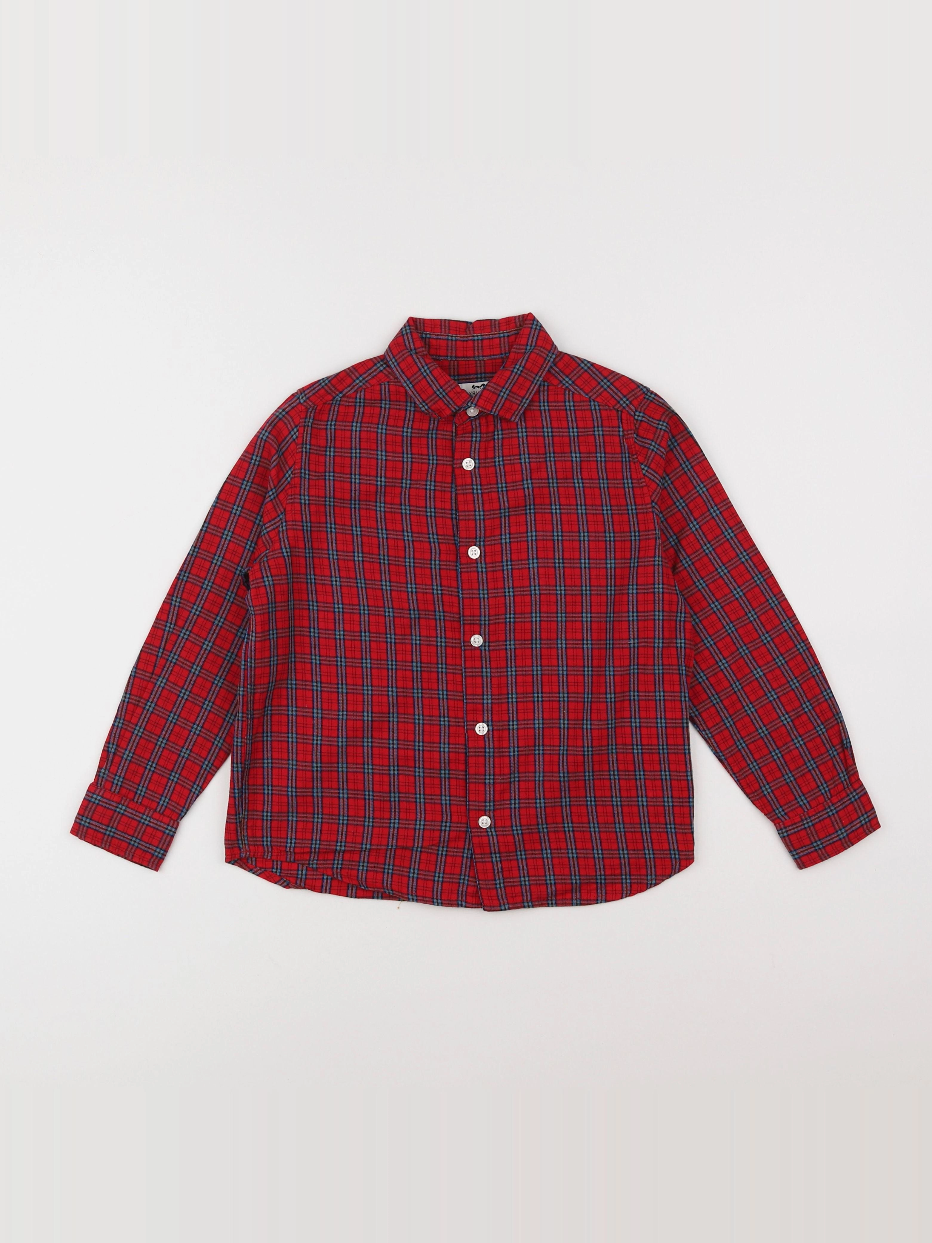 Cyrillus - chemise rouge - 8 ans