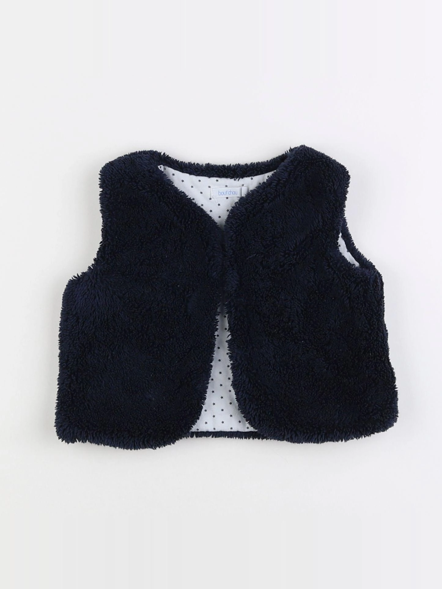 Boutchou - gilet bleu - 12 mois