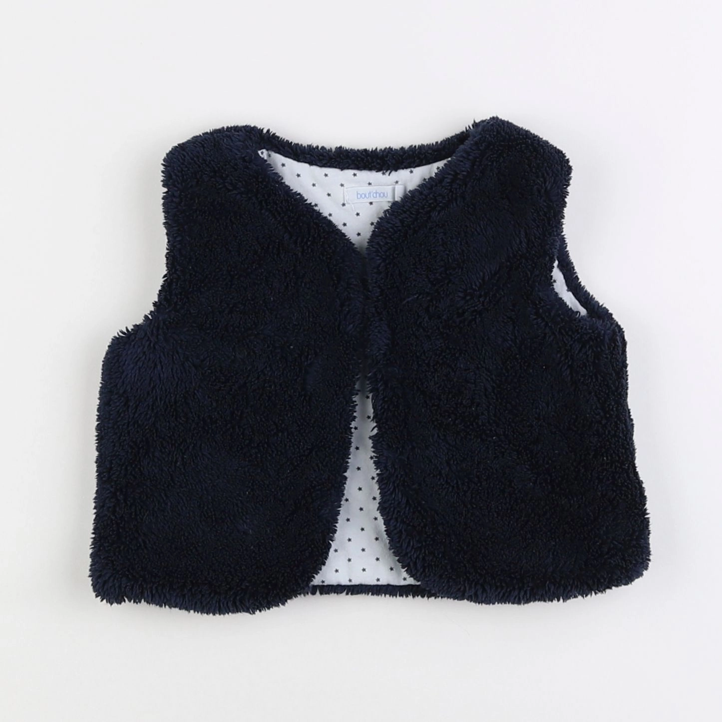 Boutchou - gilet bleu - 12 mois