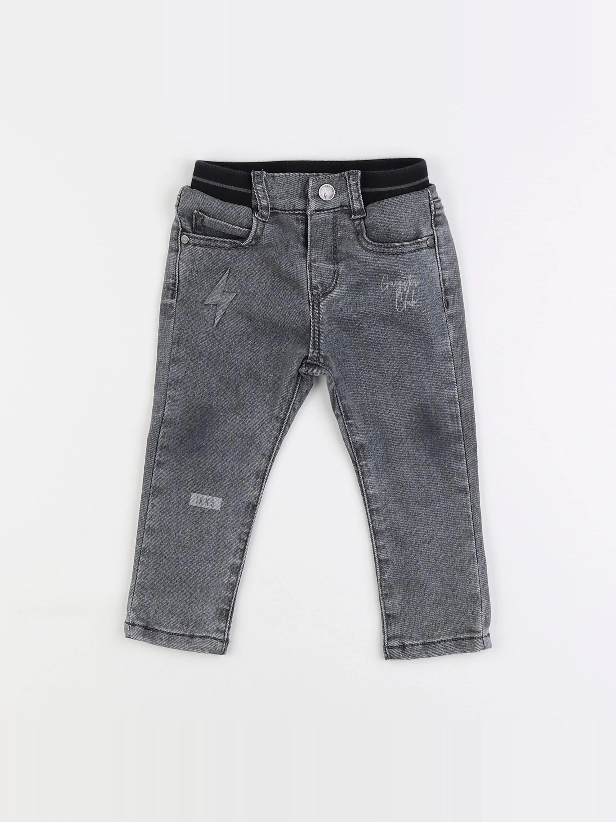 IKKS - jean gris - 18 mois