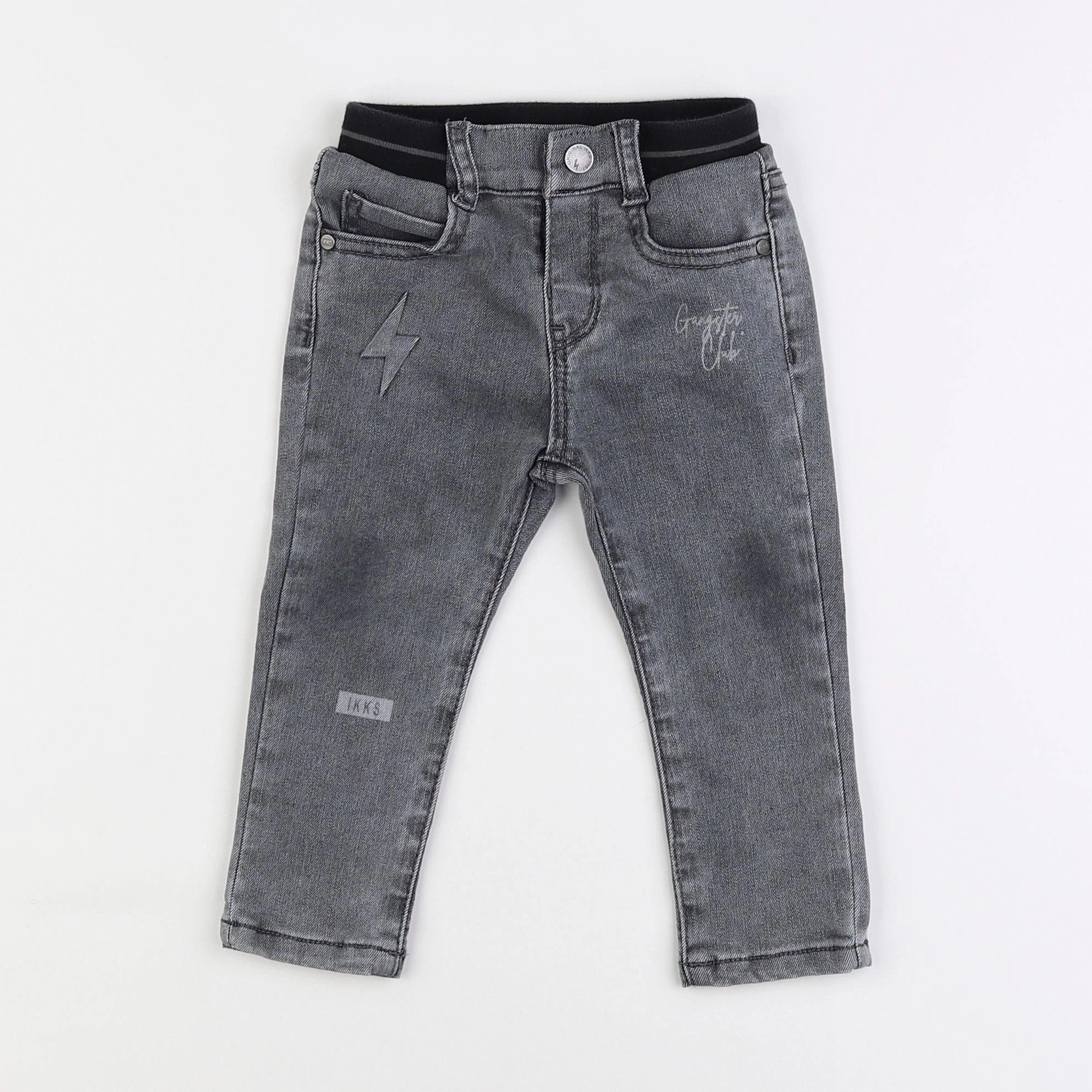 IKKS - jean gris - 18 mois