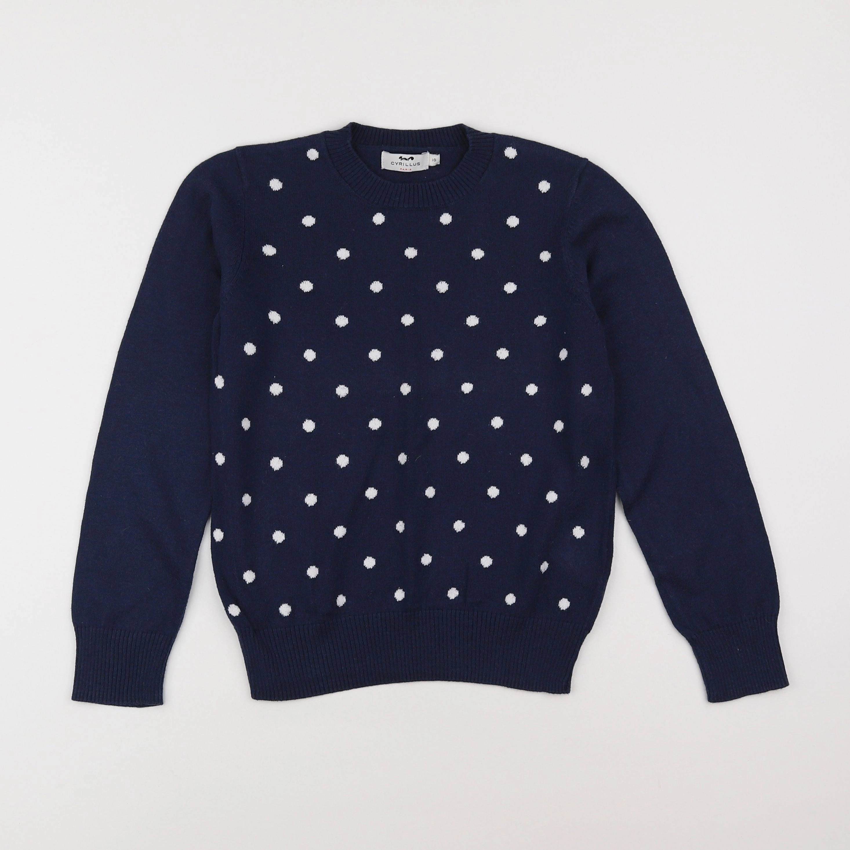 Cyrillus - pull bleu - 10 ans