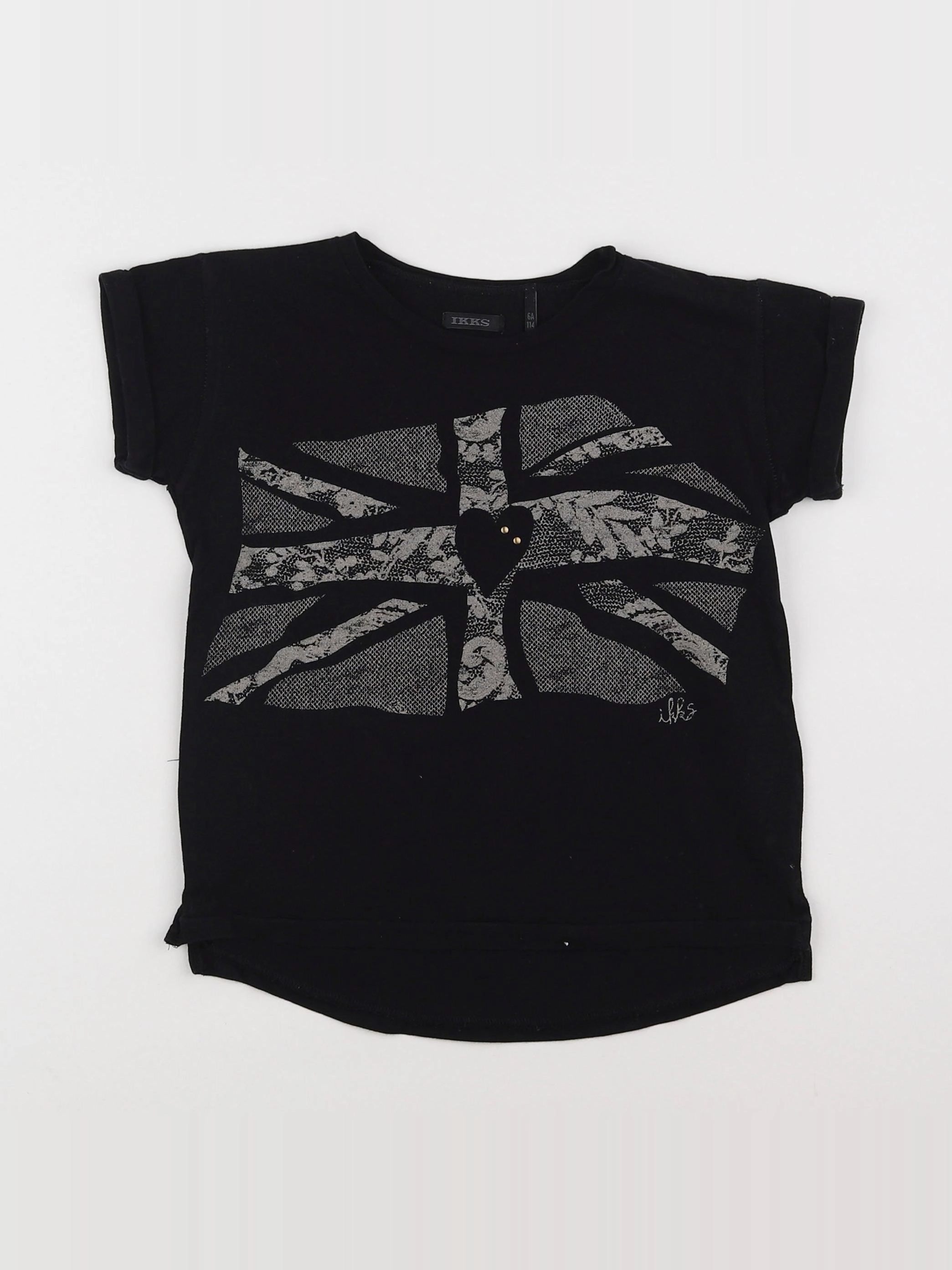 IKKS - tee-shirt noir - 6 ans