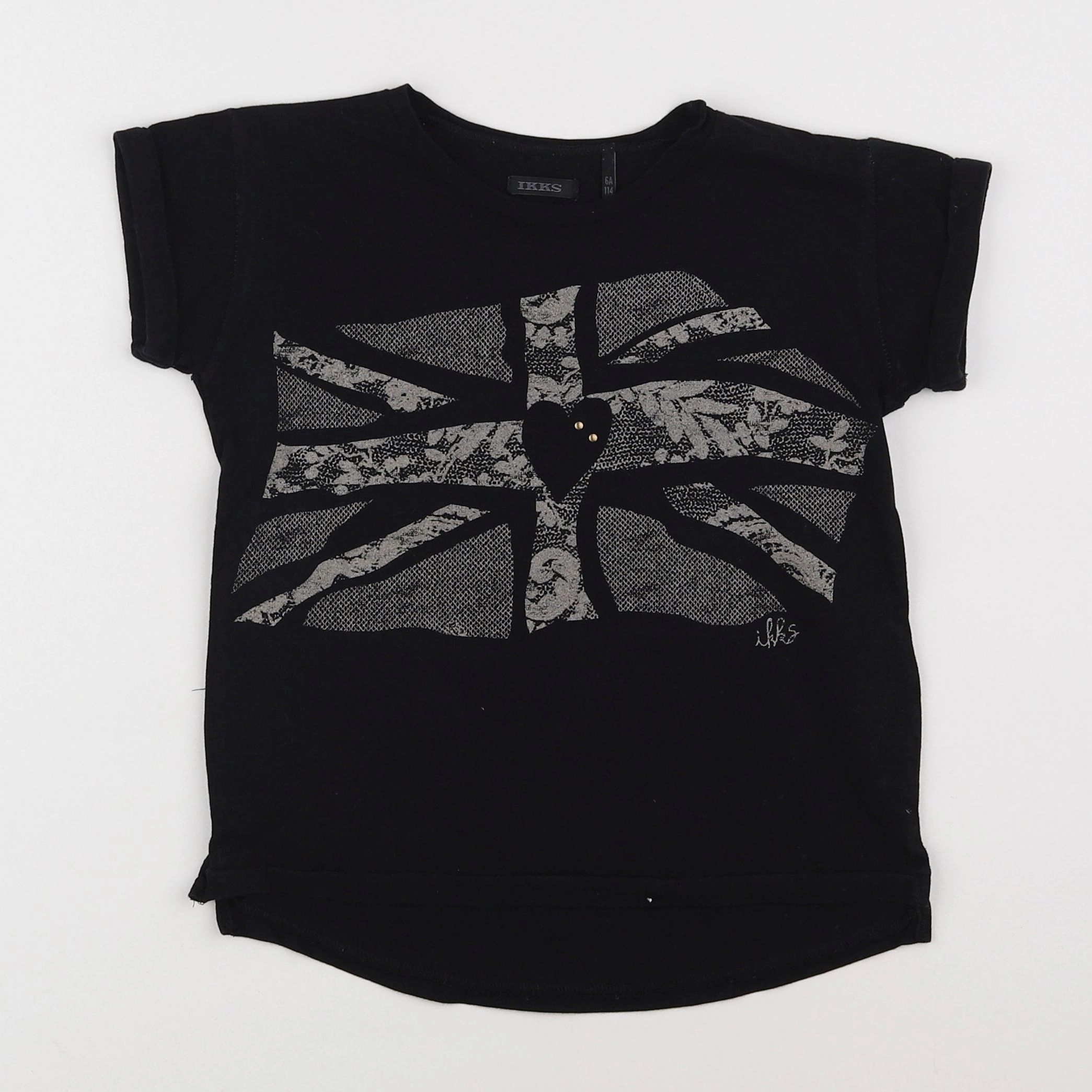 IKKS - tee-shirt noir - 6 ans