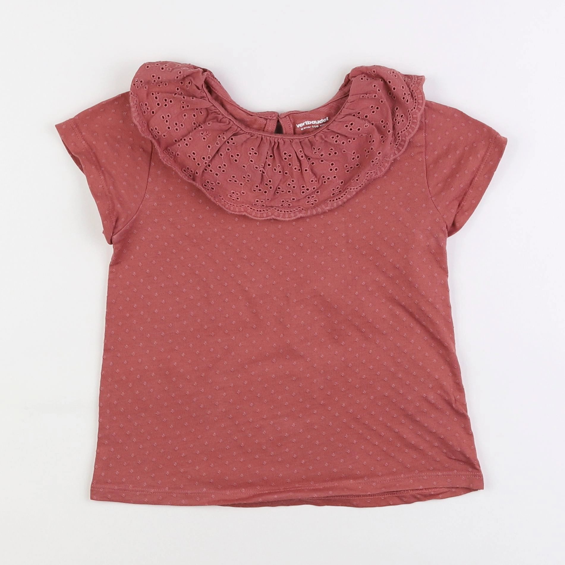 Vertbaudet - tee-shirt rose - 6 ans