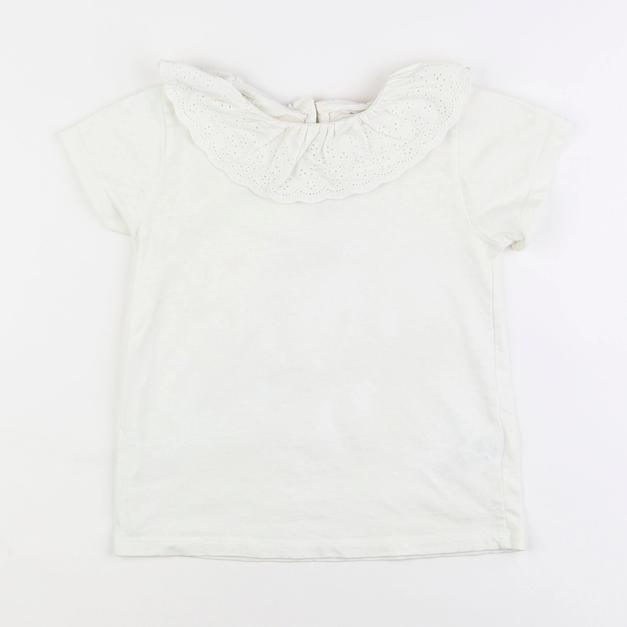 Vertbaudet - tee-shirt blanc - 8 ans