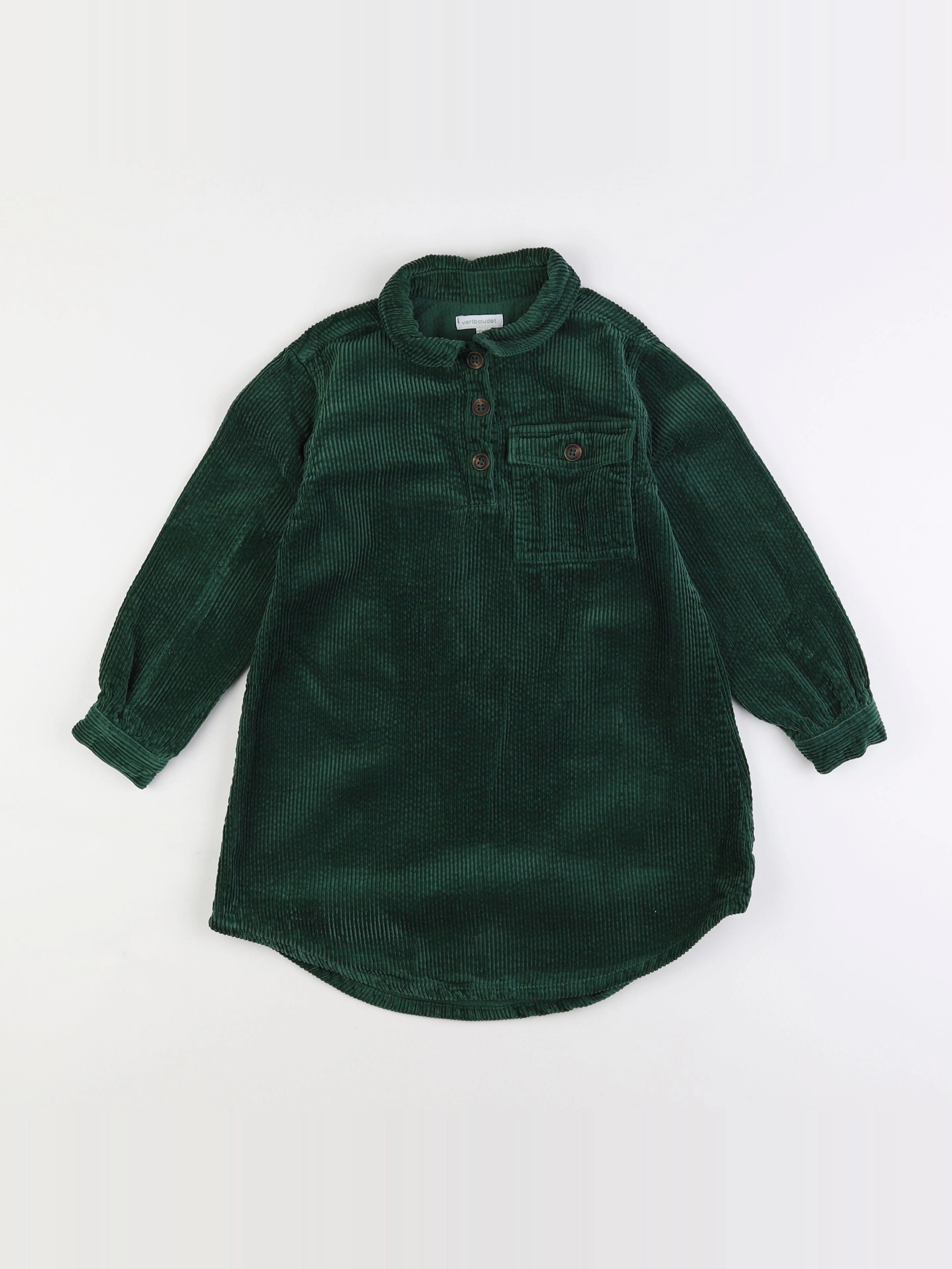 Vertbaudet - robe vert - 7 ans