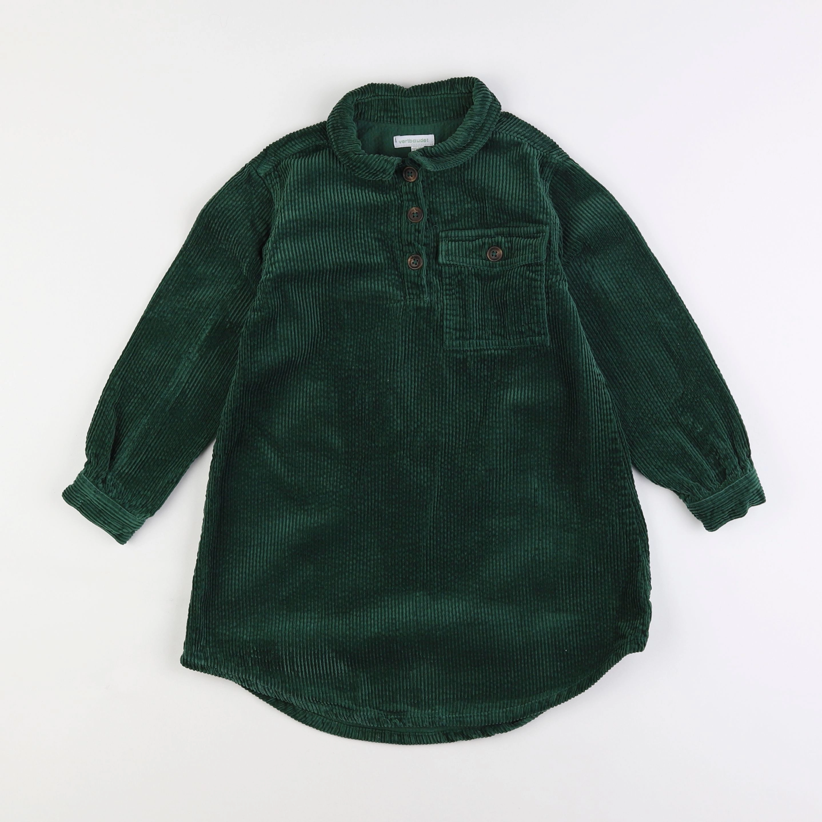 Vertbaudet - robe vert - 7 ans