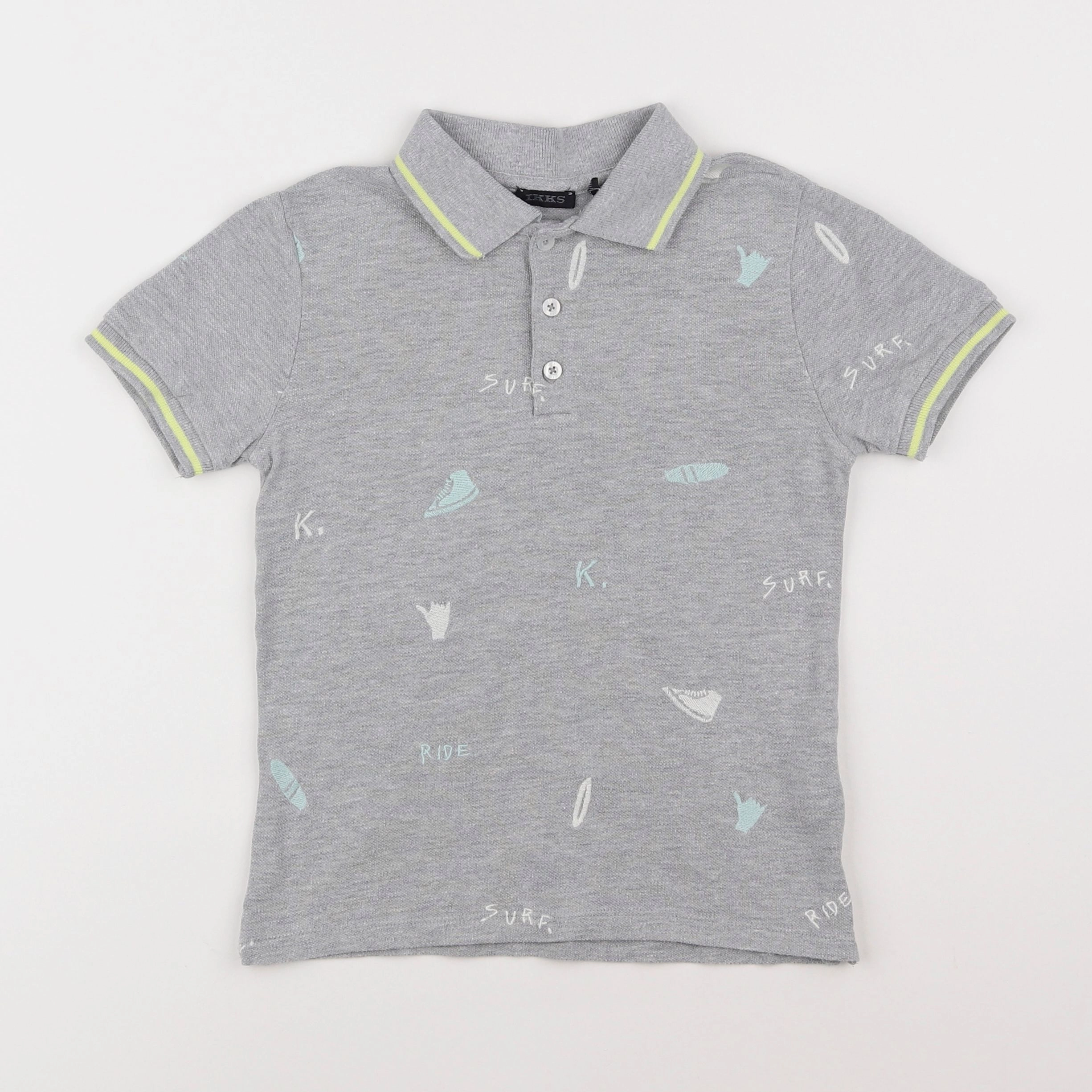 IKKS - polo gris - 6 ans