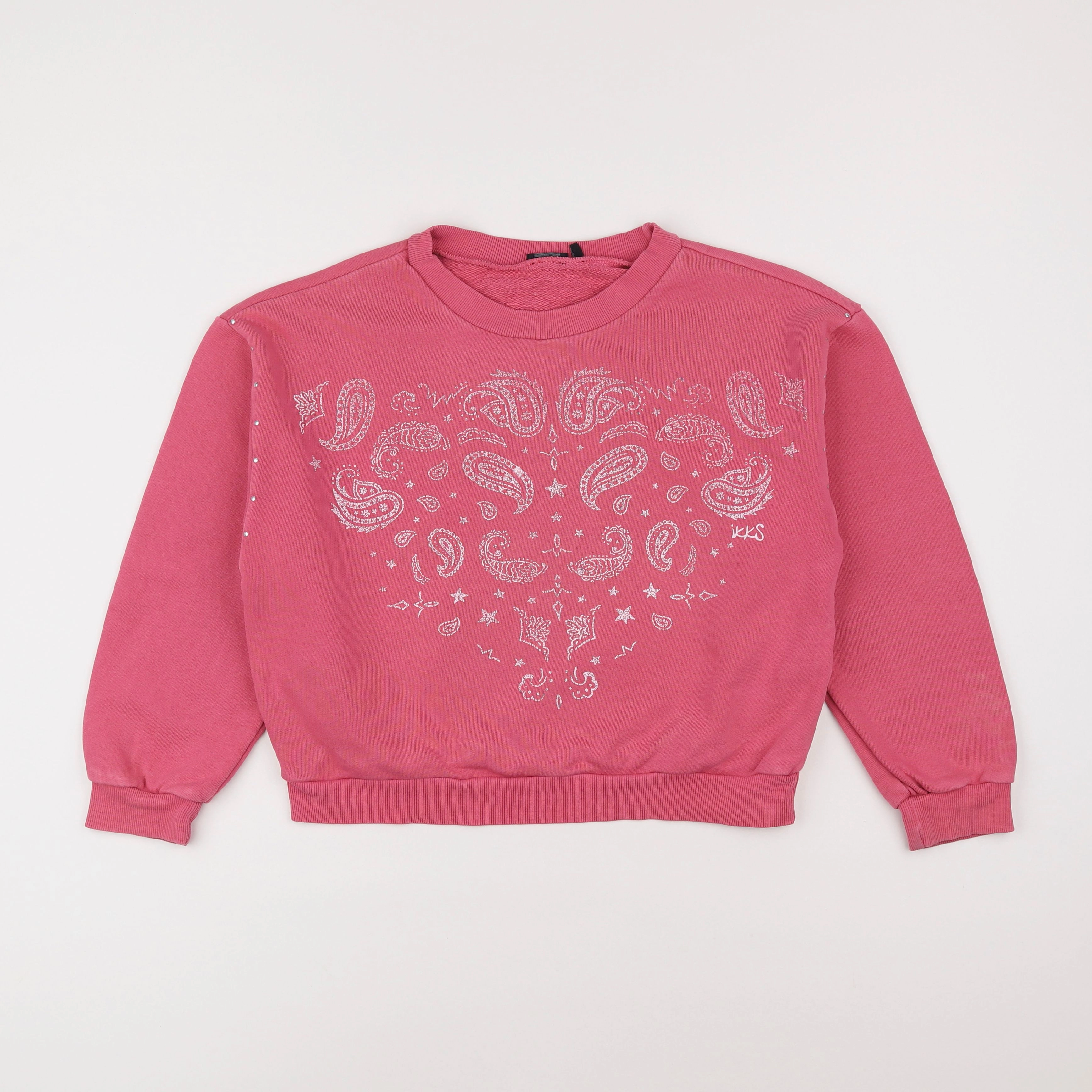 IKKS - pull rose - 10 ans