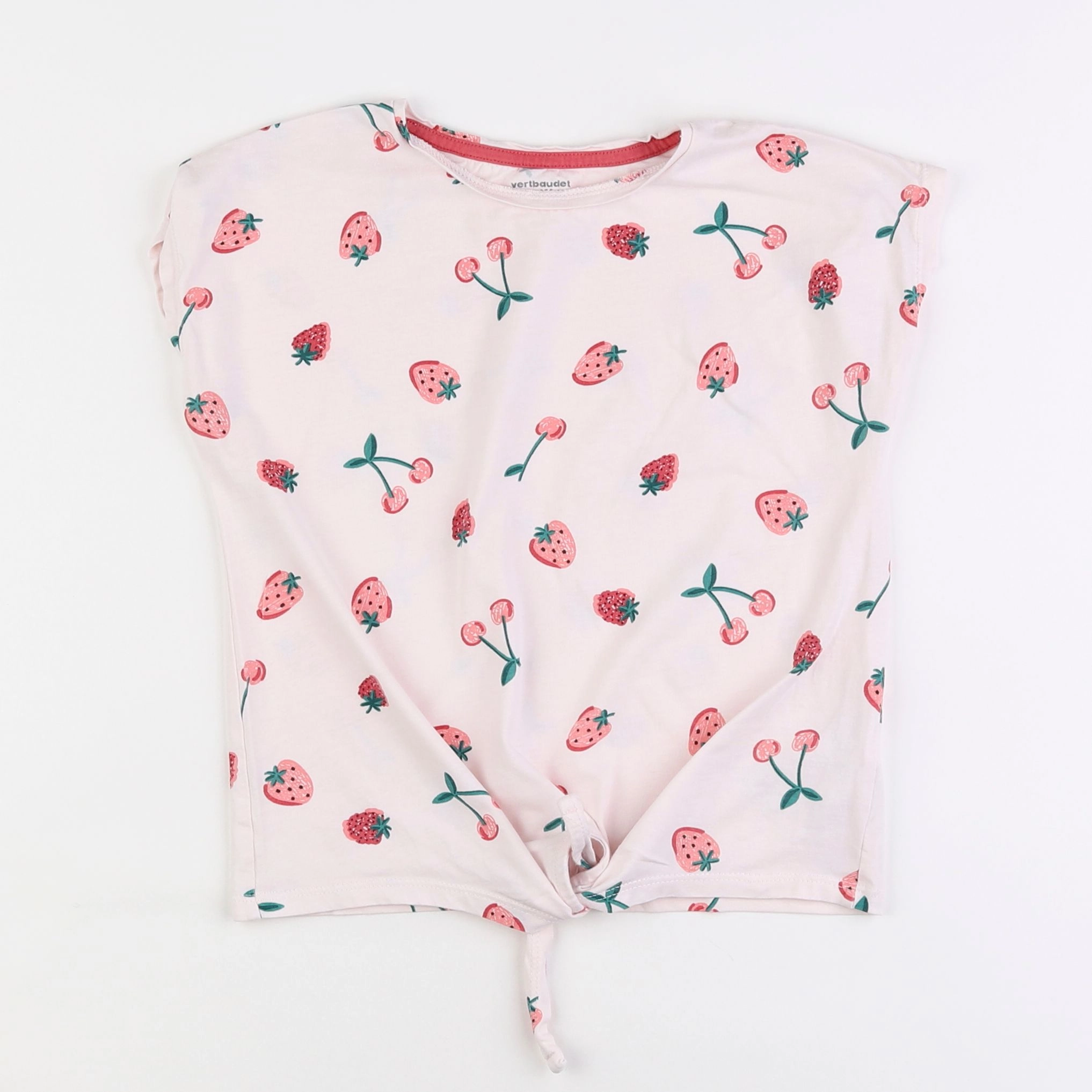 Vertbaudet - tee-shirt rose - 8 ans