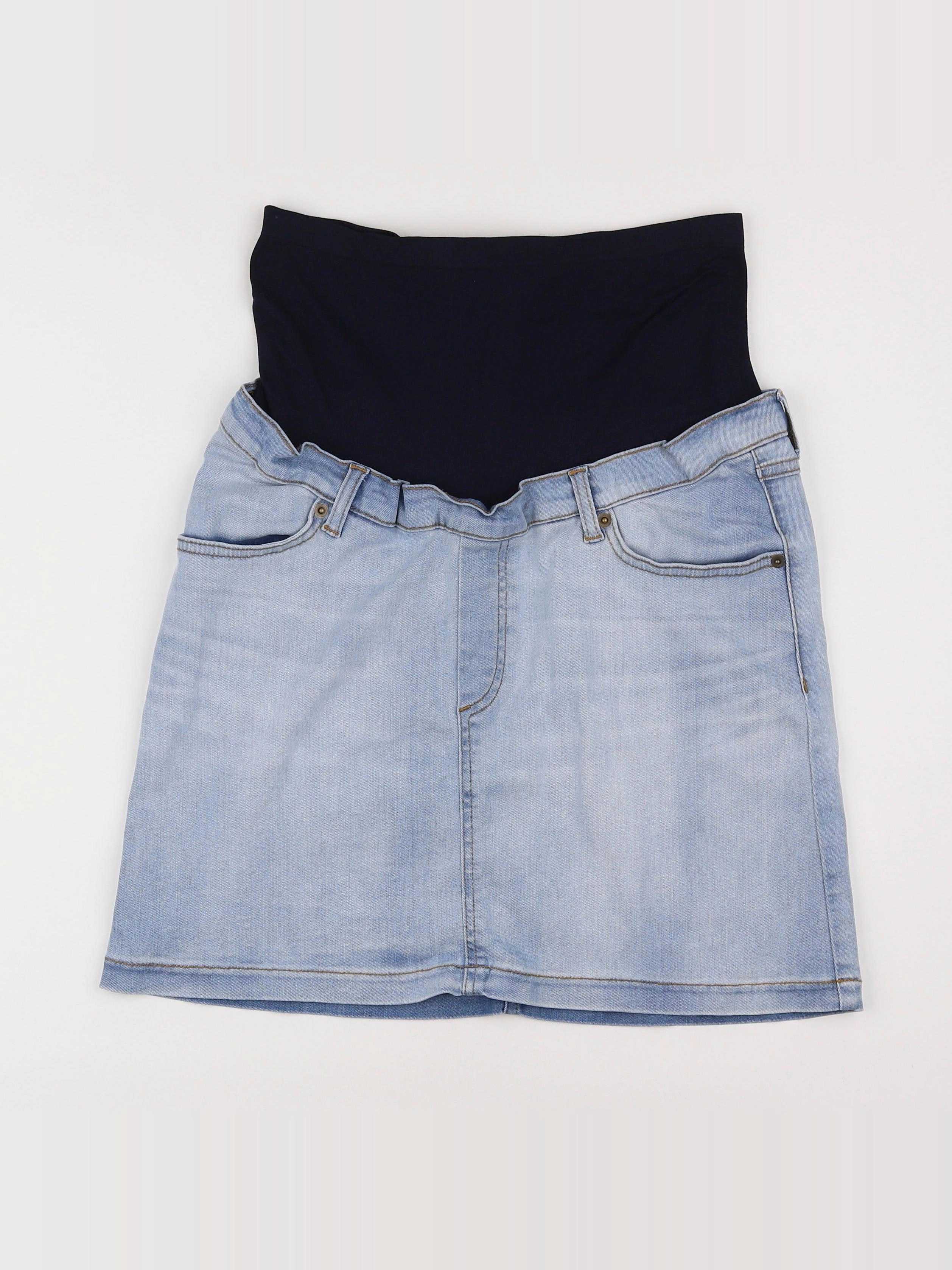 Envie de fraise - jupe grossesse bleu - 38