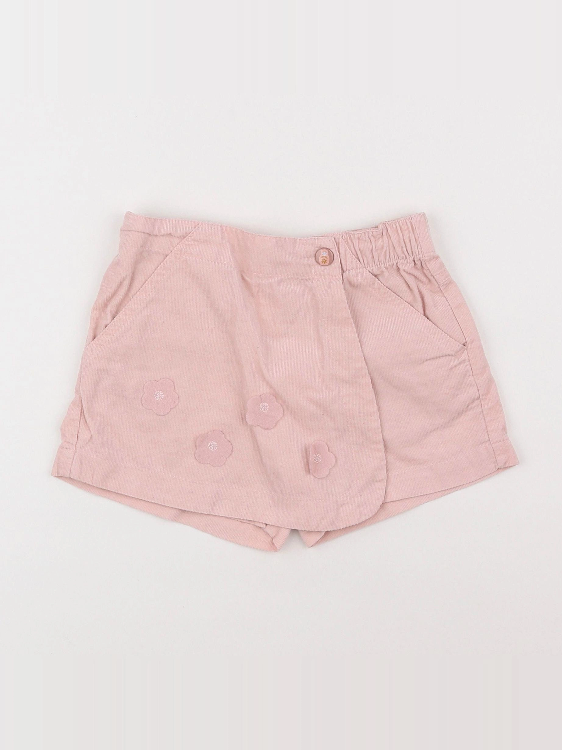 Vertbaudet - jupe short rose - 8 ans