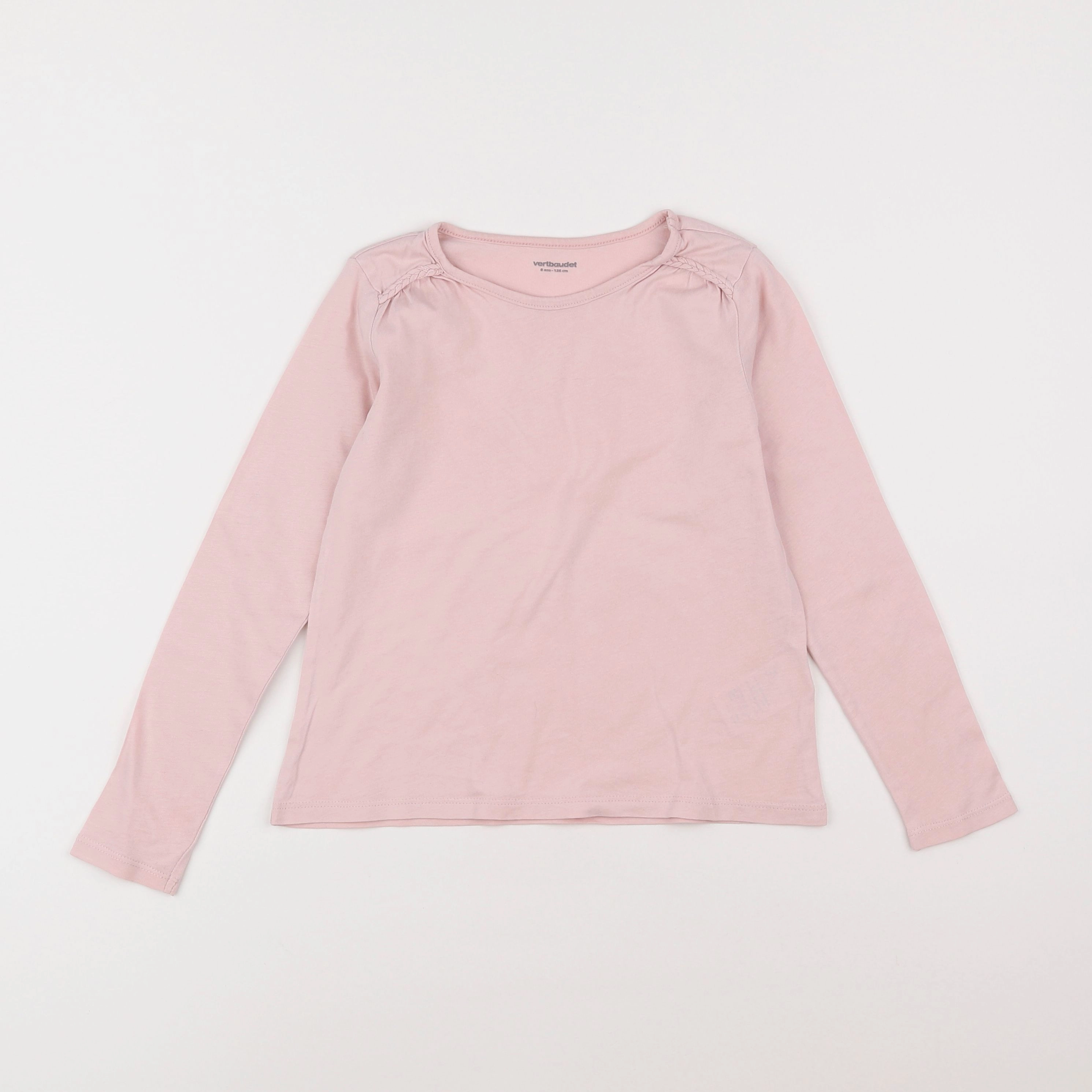 Vertbaudet - tee-shirt rose - 8 ans