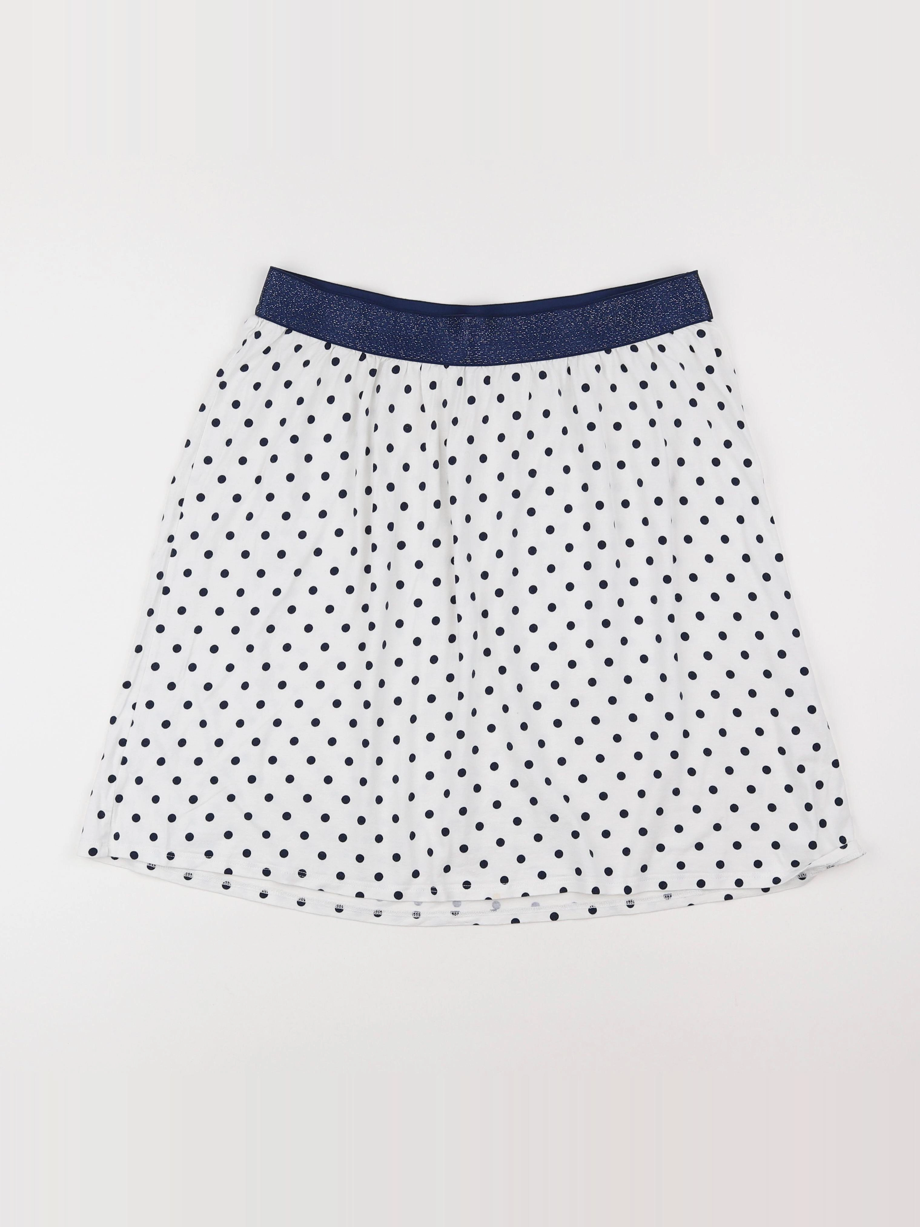 Envie de fraise - jupe grossesse blanc, bleu - 38 à 40