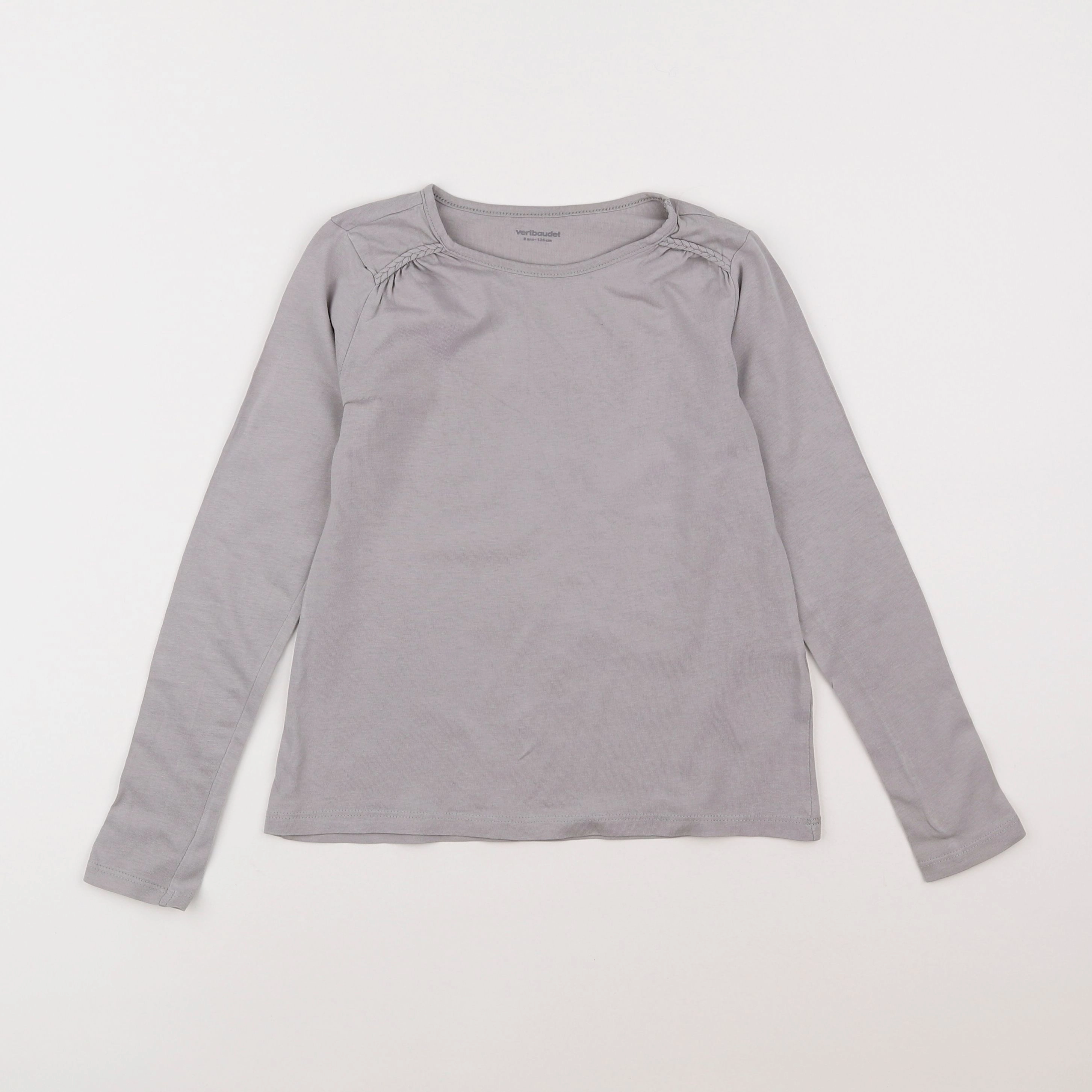 Vertbaudet - tee-shirt gris - 8 ans