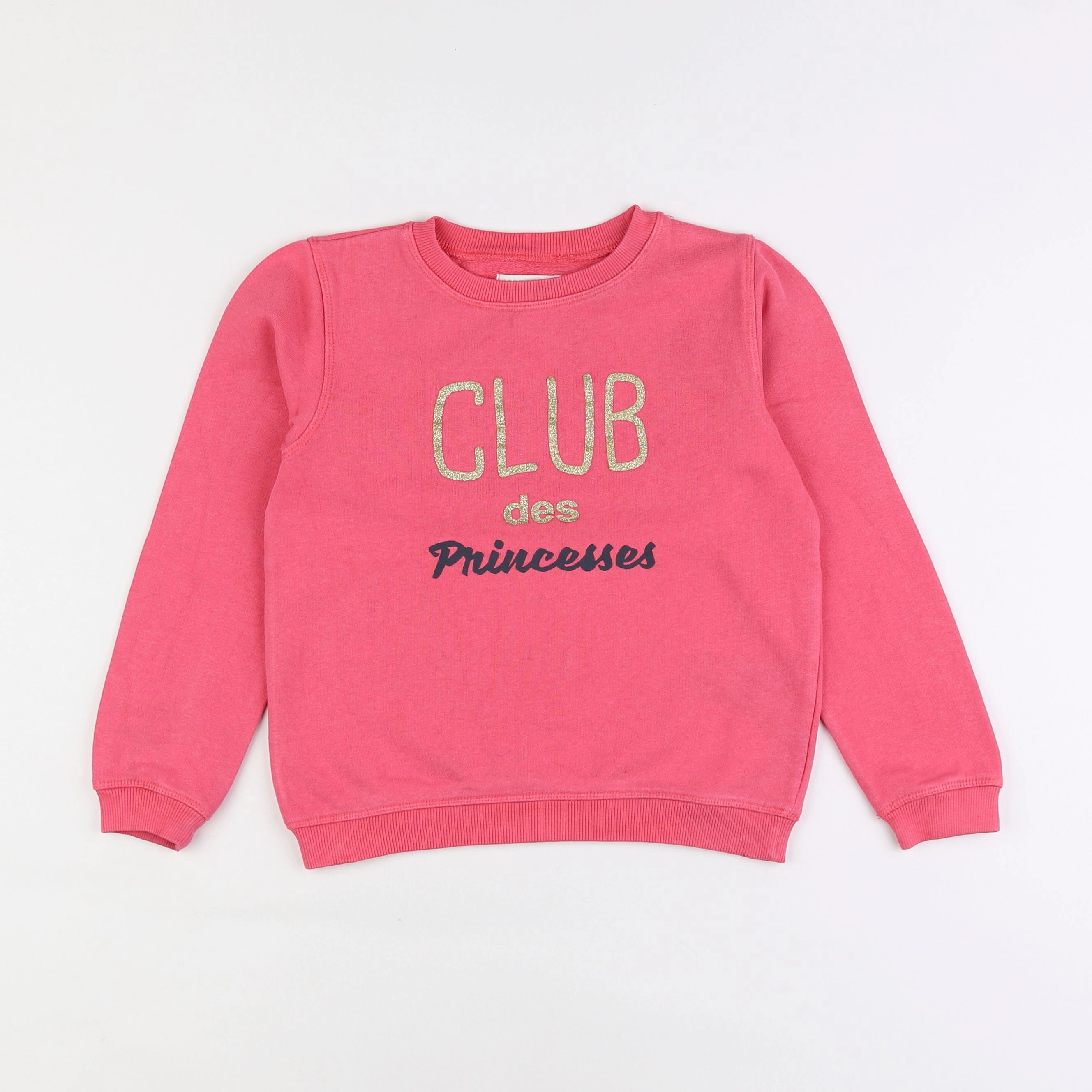 Vertbaudet - sweat rose - 8 ans