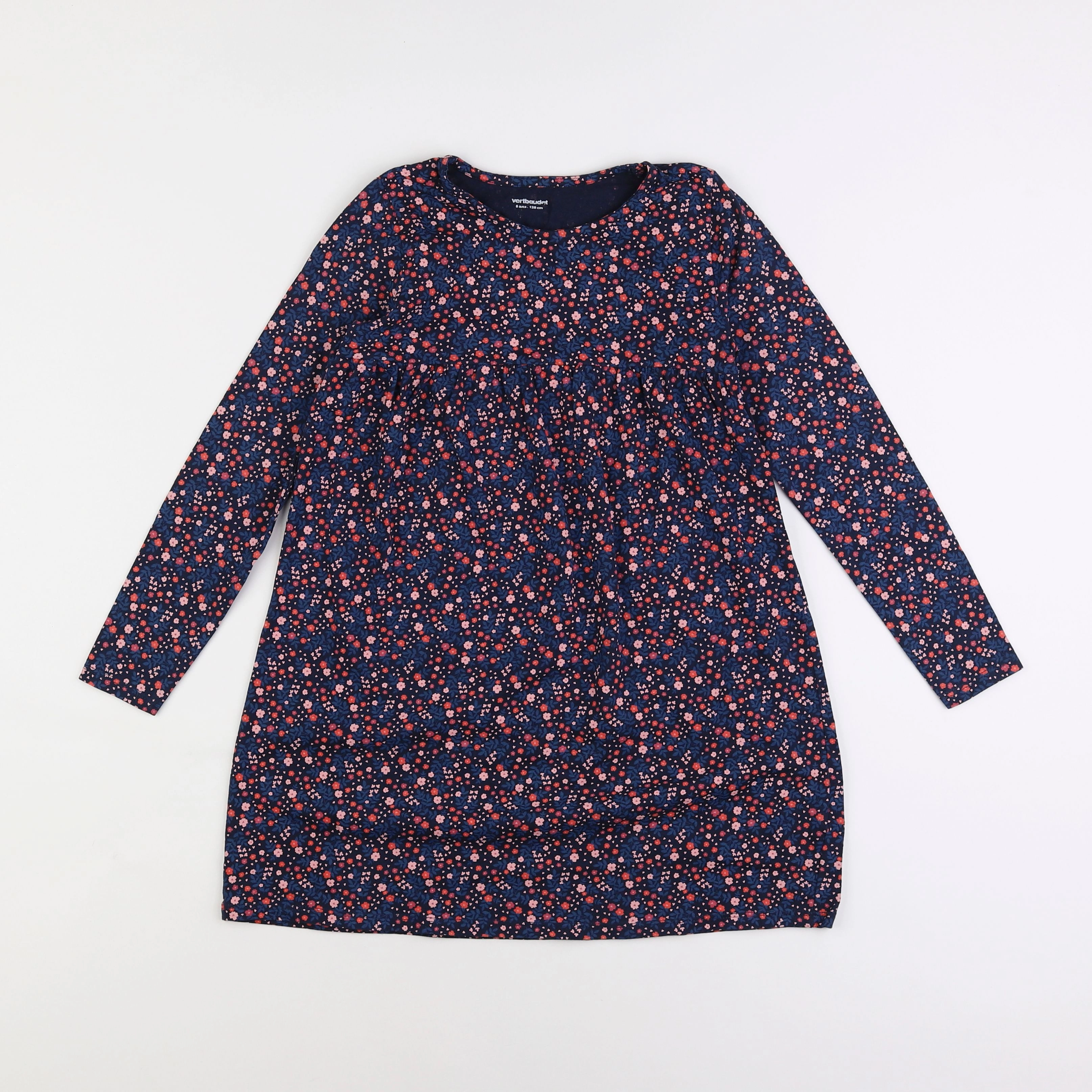 Vertbaudet - robe rose, bleu - 8 ans