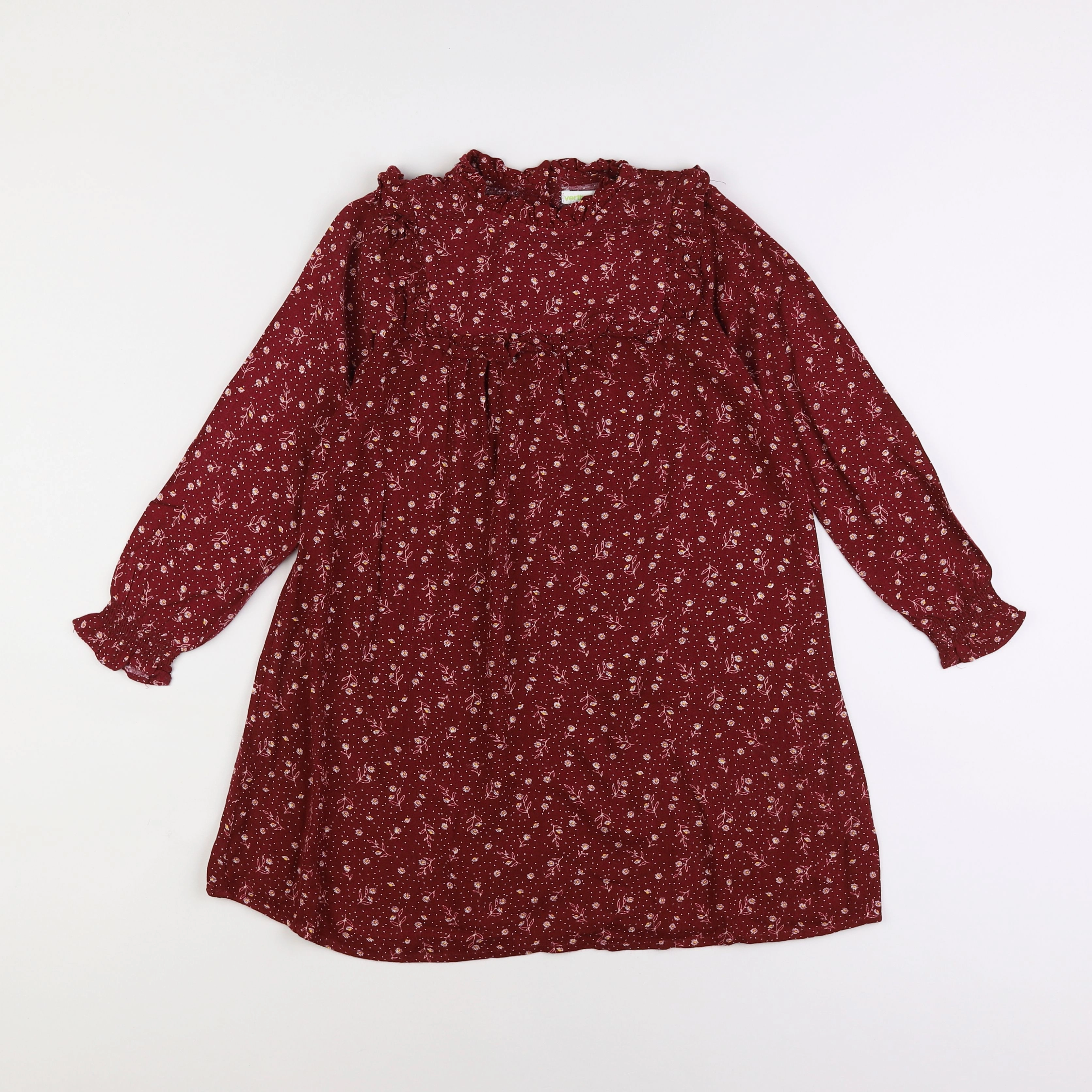 Vertbaudet - robe rouge - 8 ans
