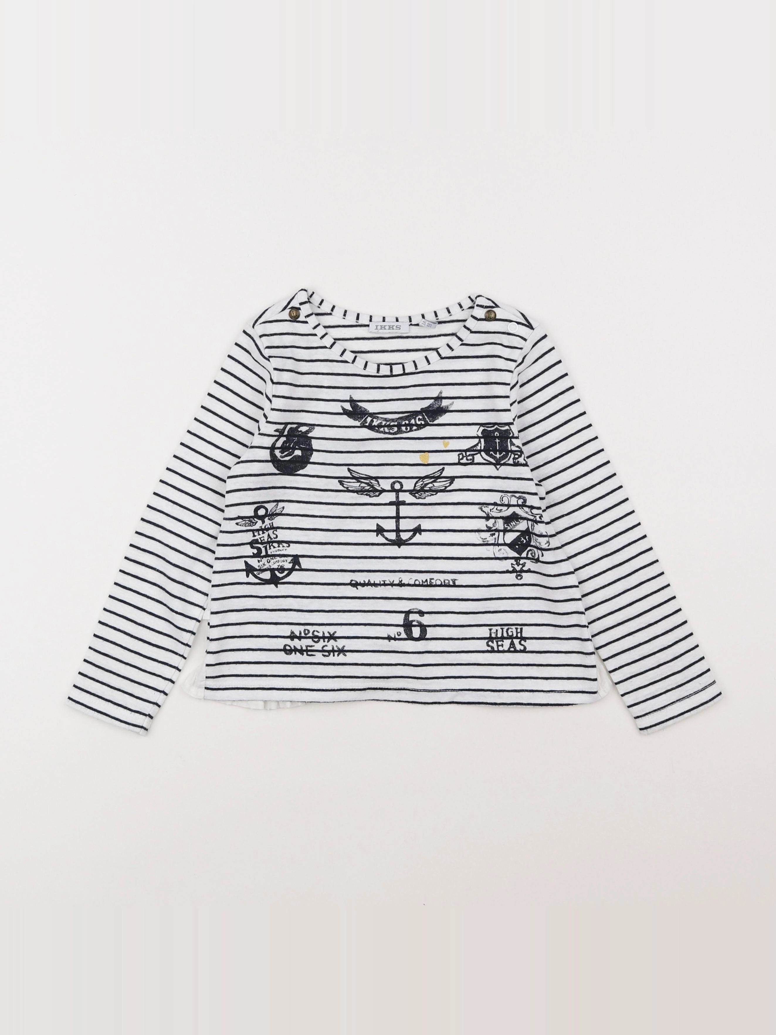 IKKS - tee-shirt blanc - 3 ans