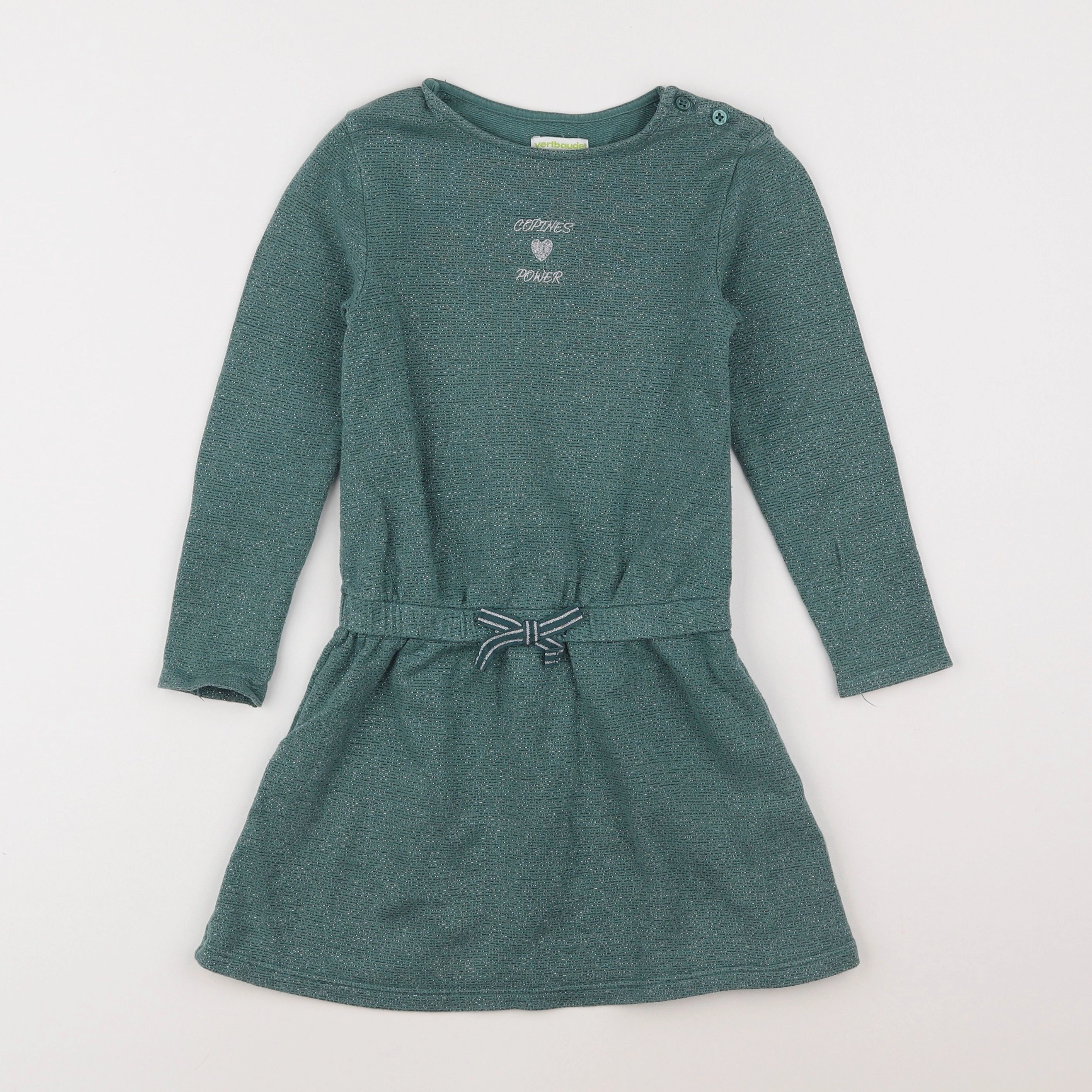 Vertbaudet - robe vert - 6 ans