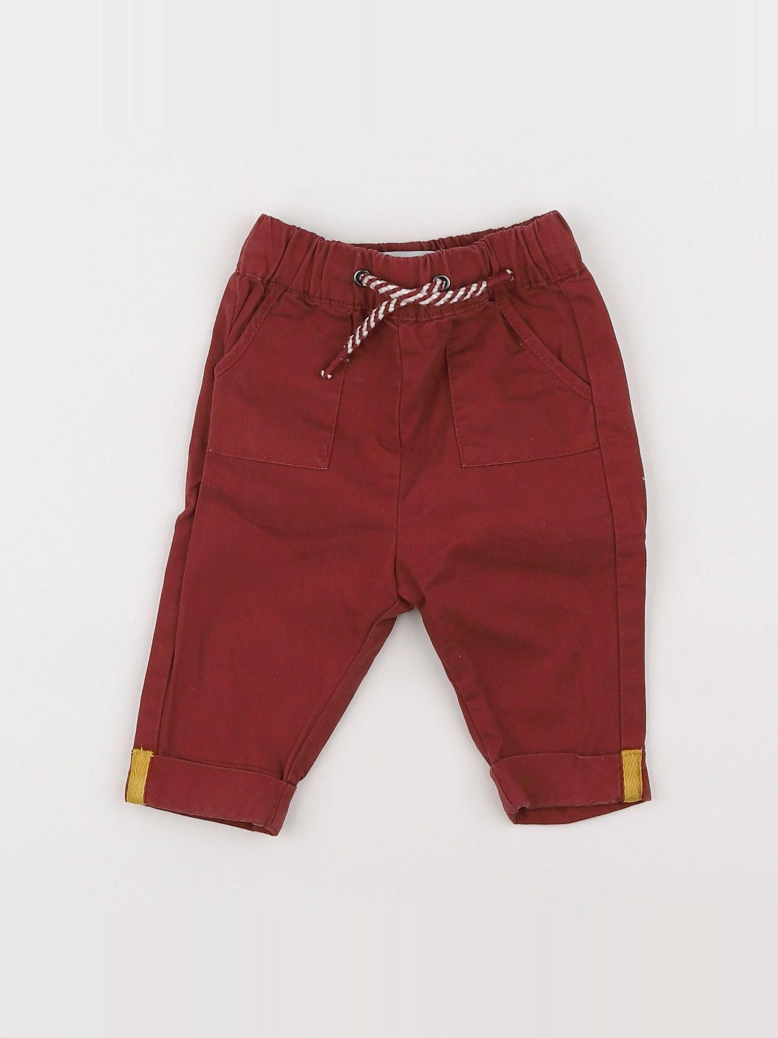 Vertbaudet - pantalon rouge - 1 mois