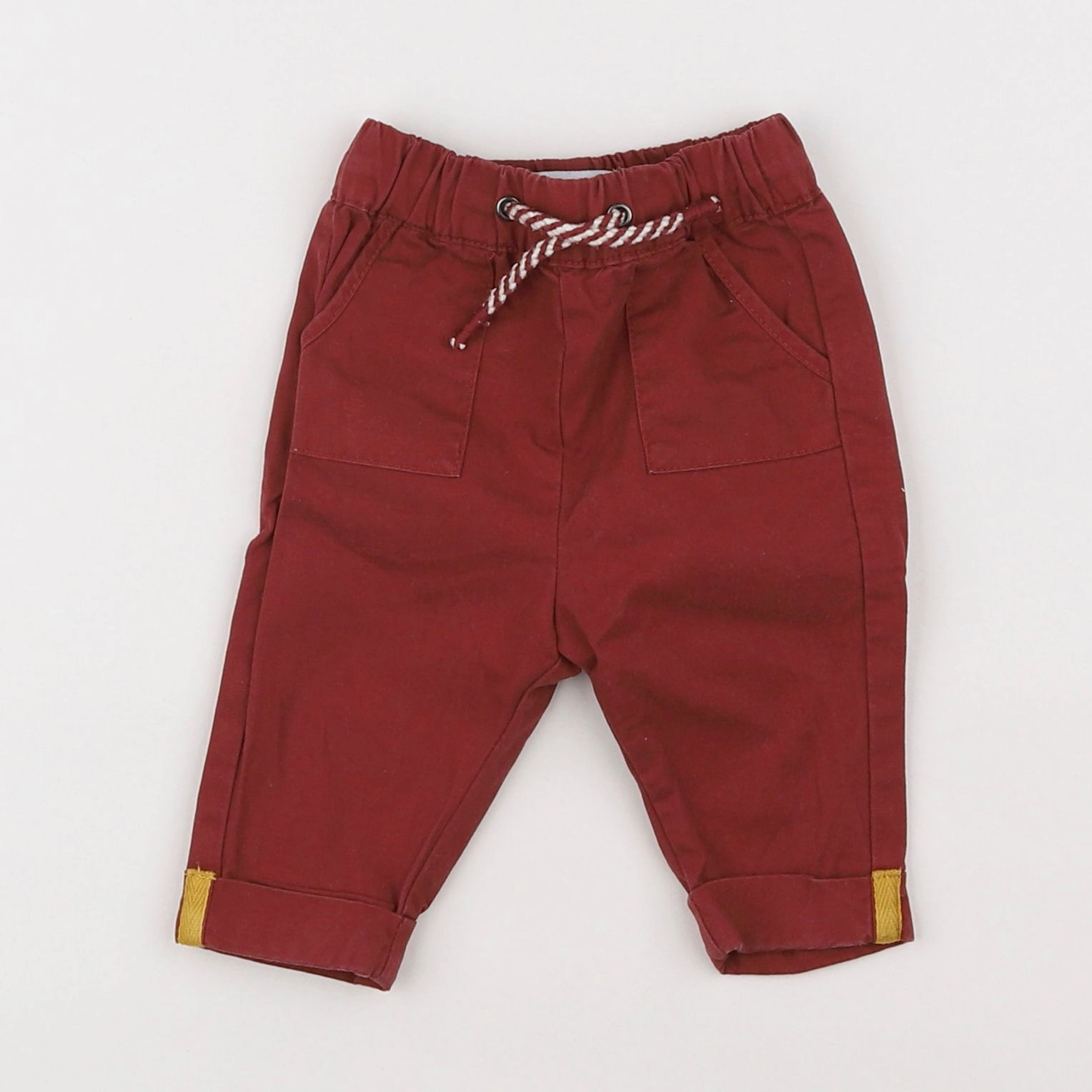 Vertbaudet - pantalon rouge - 1 mois