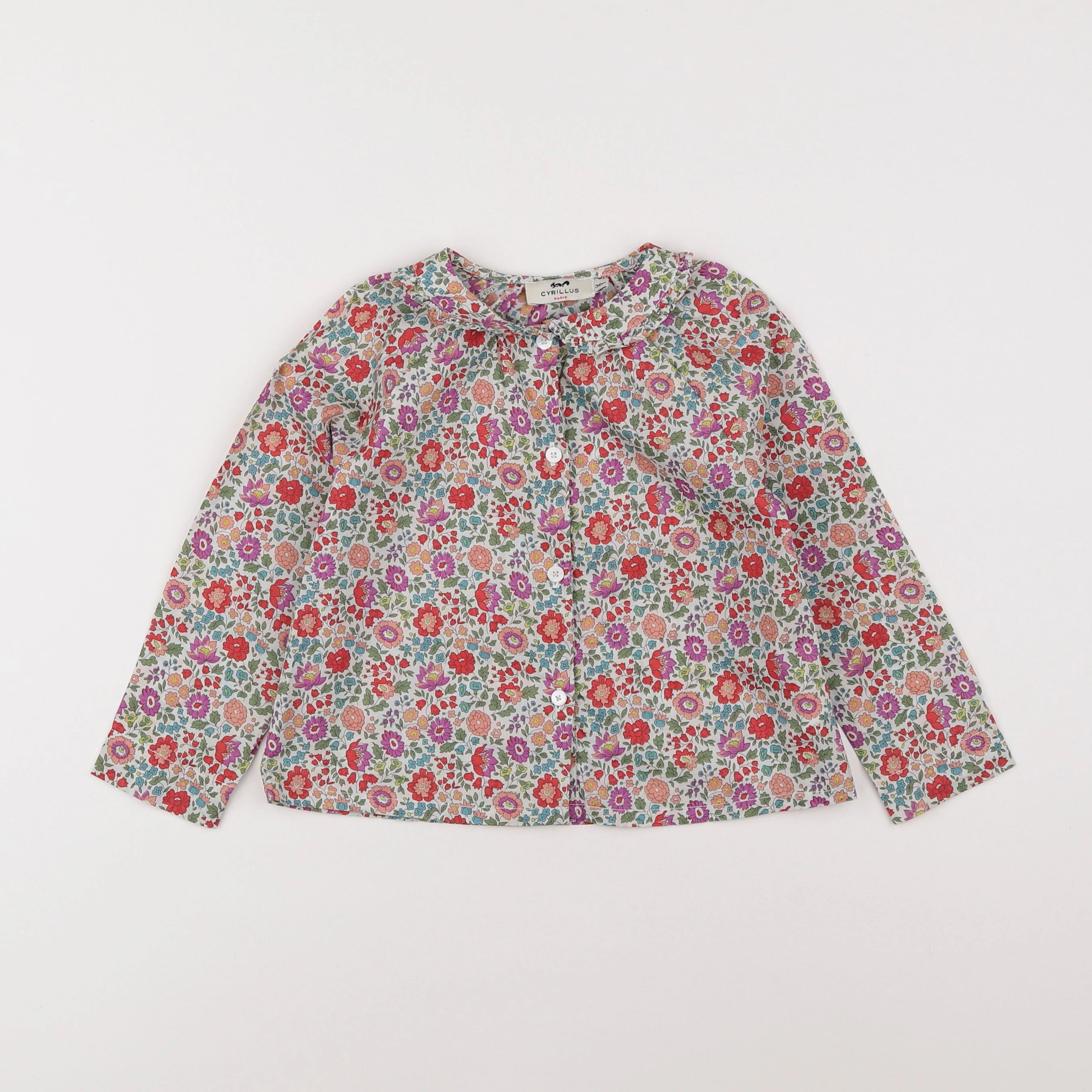 Cyrillus - blouse multicolore - 3 ans