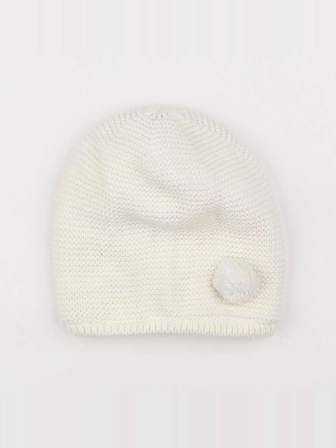 Jacadi - bonnet blanc - 2/3 ans