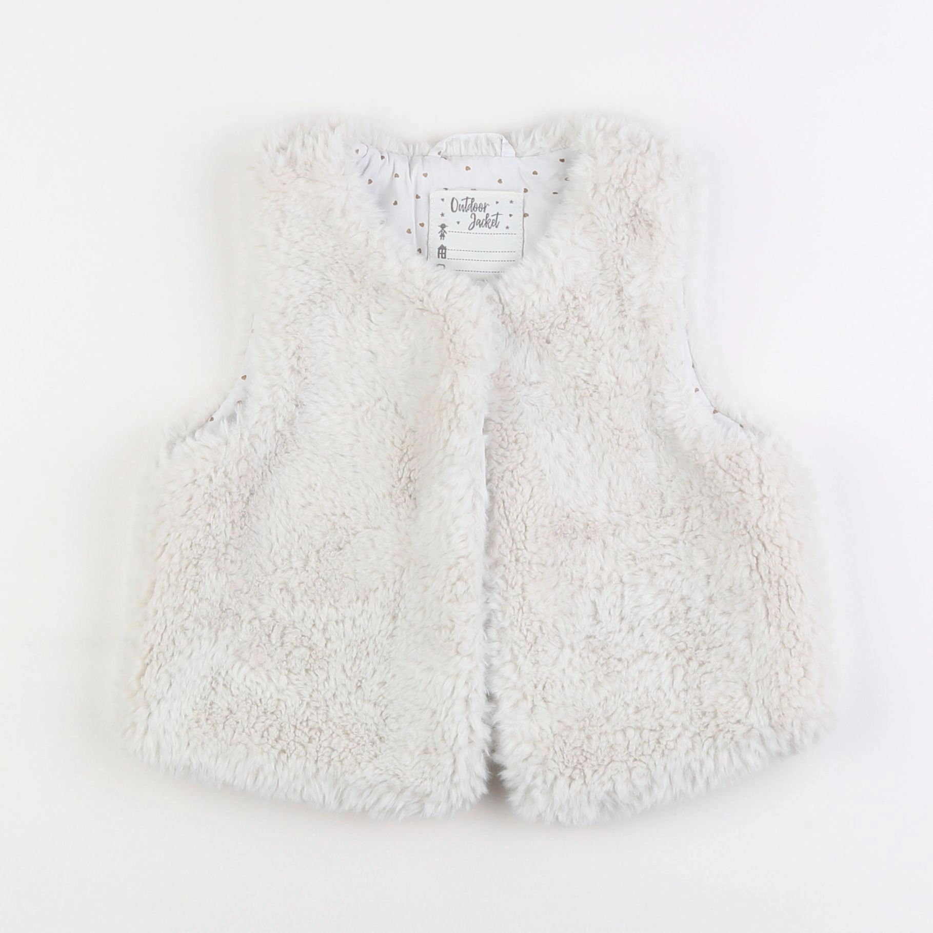 Vertbaudet - gilet blanc - 6 ans