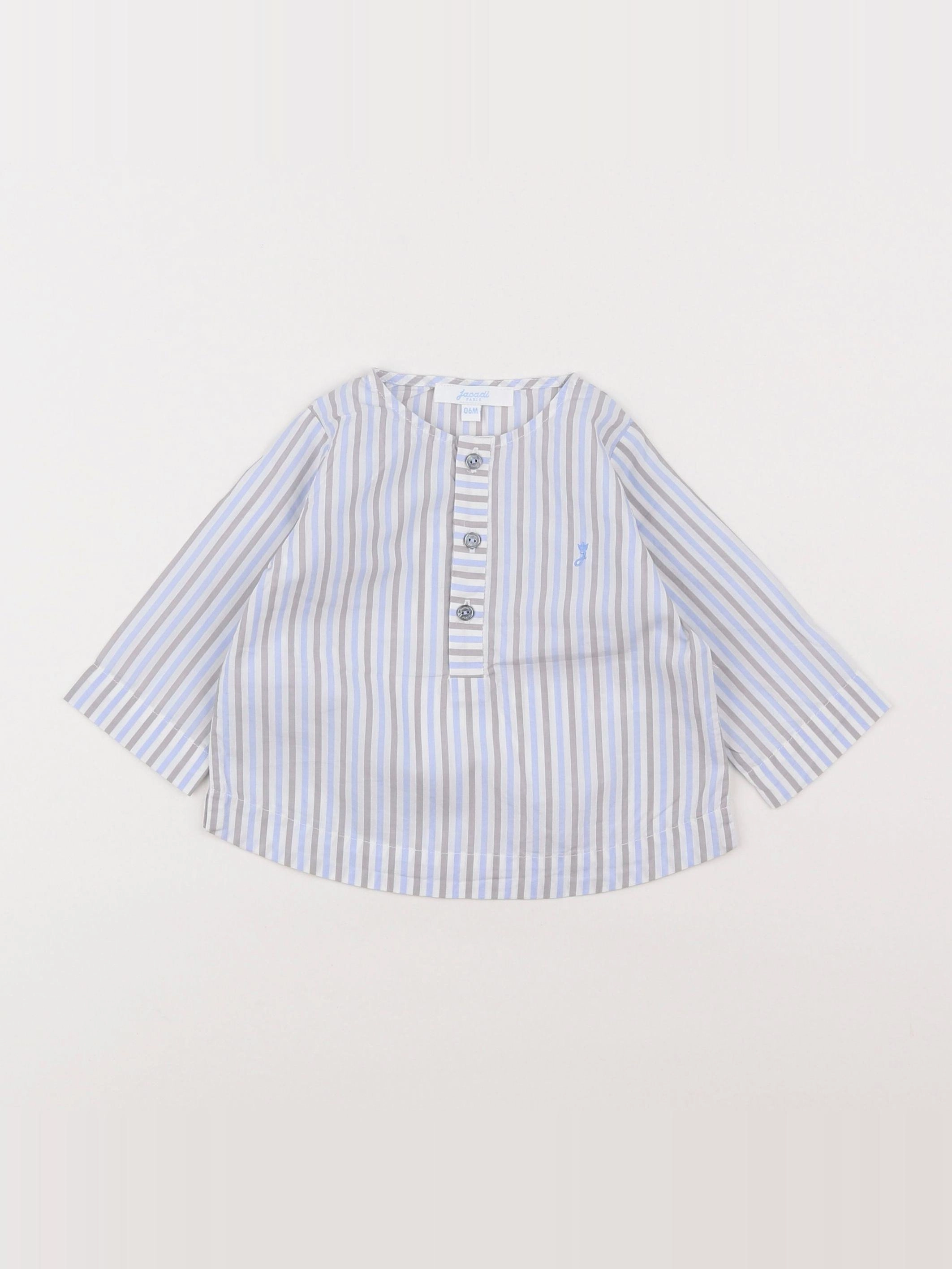 Jacadi - chemise bleu - 6 mois