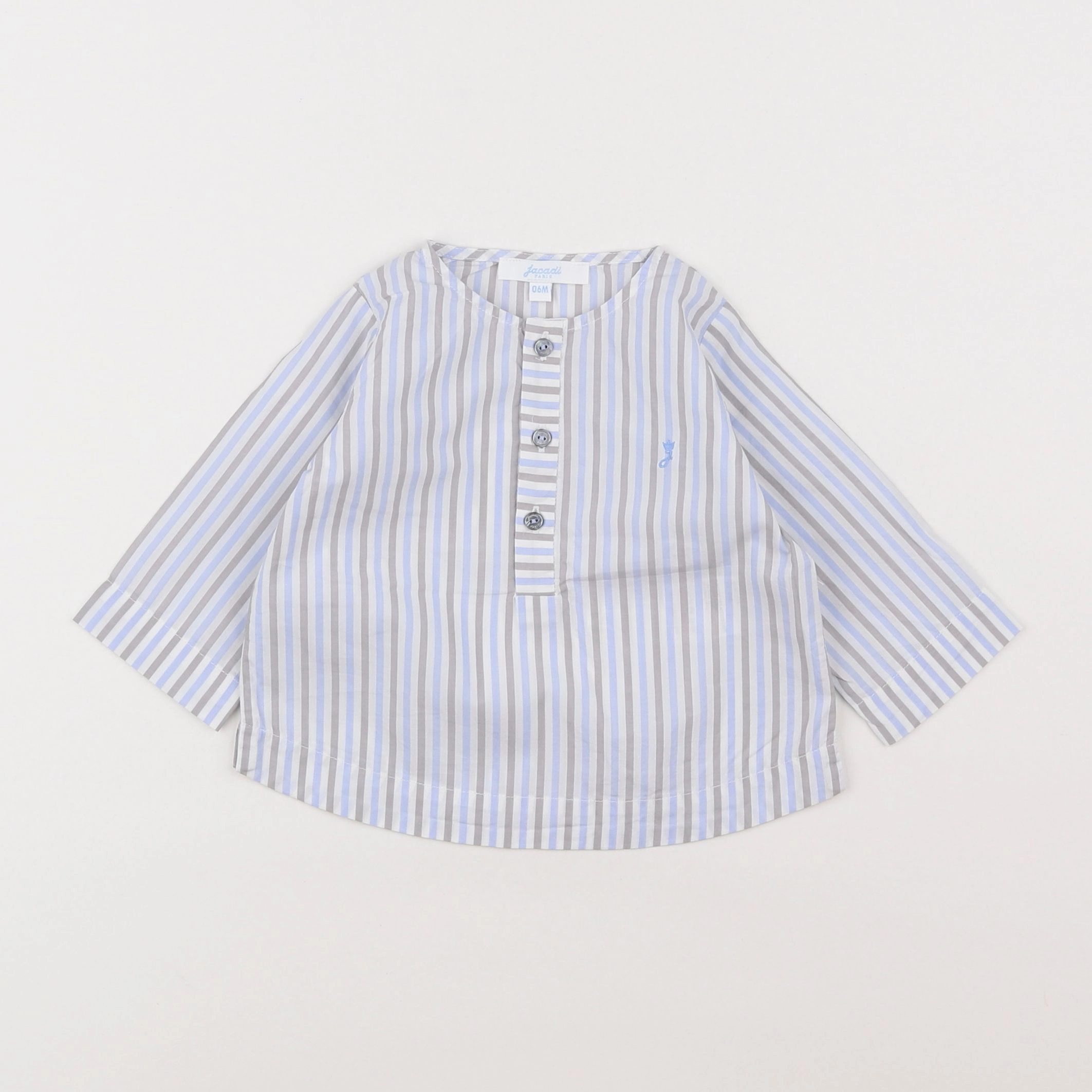 Jacadi - chemise bleu - 6 mois