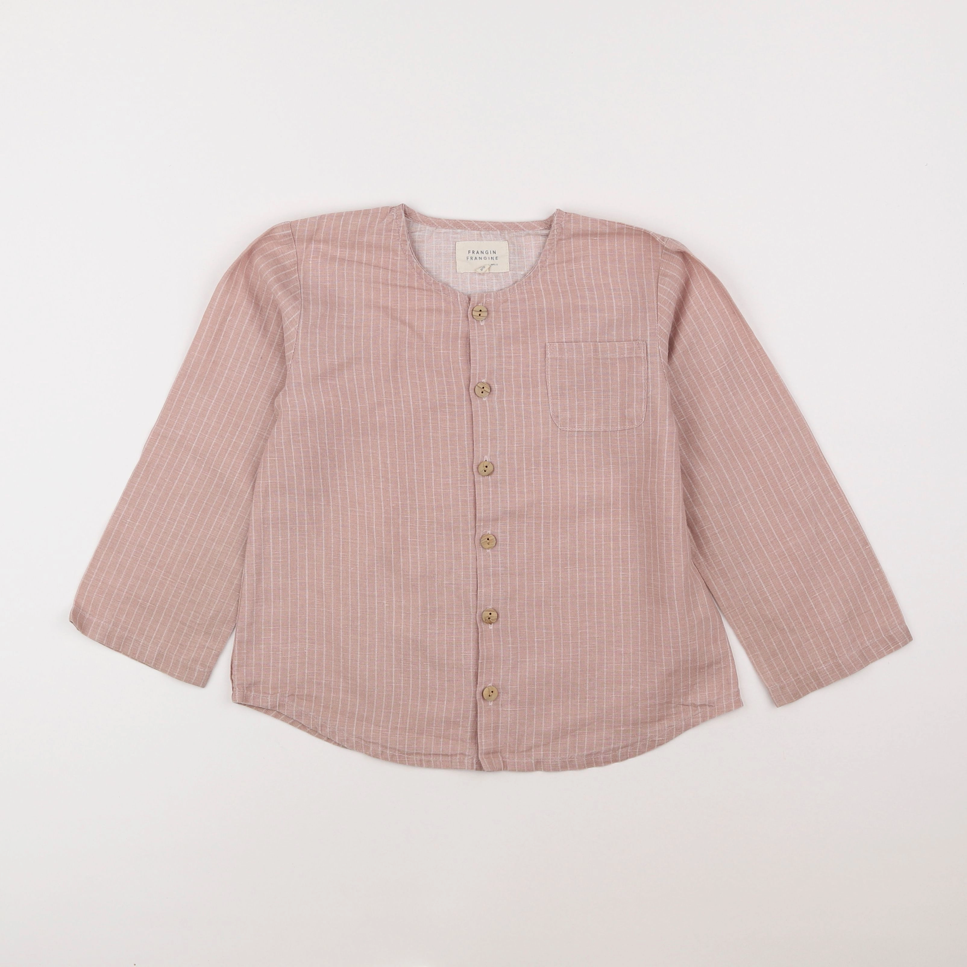 Frangin Frangine - chemise rose - 8 ans