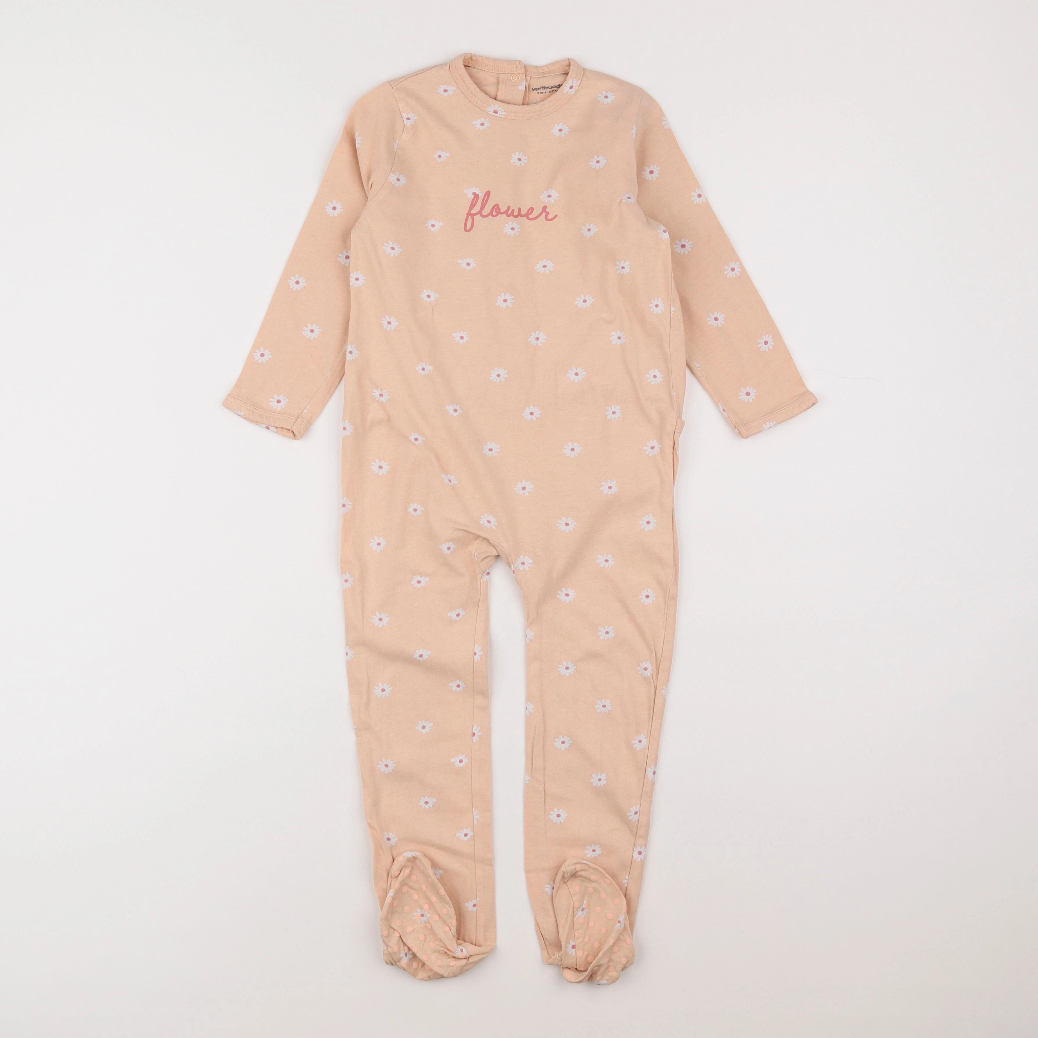 Vertbaudet - pyjama coton rose - 3 ans