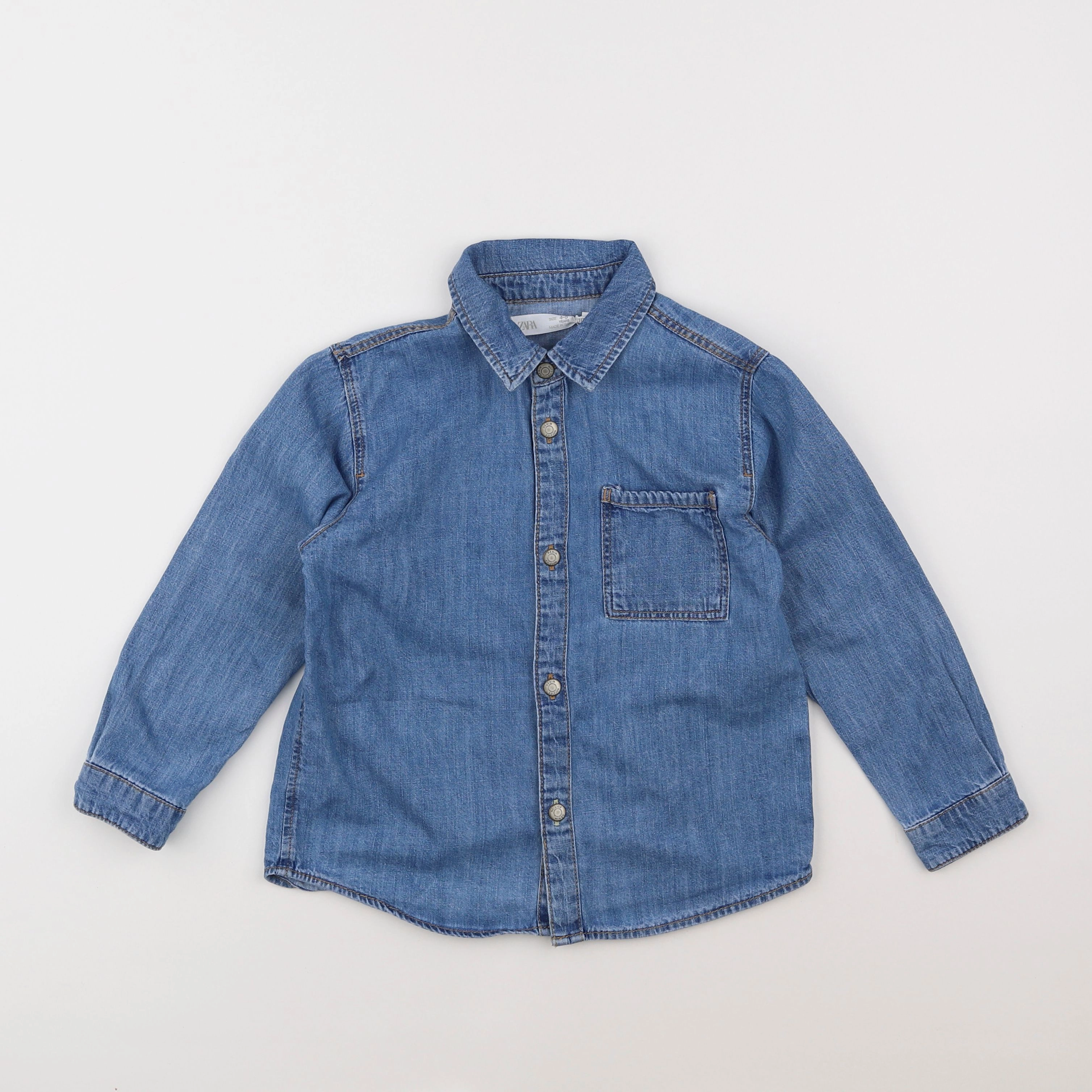 Zara - chemise bleu - 4/5 ans