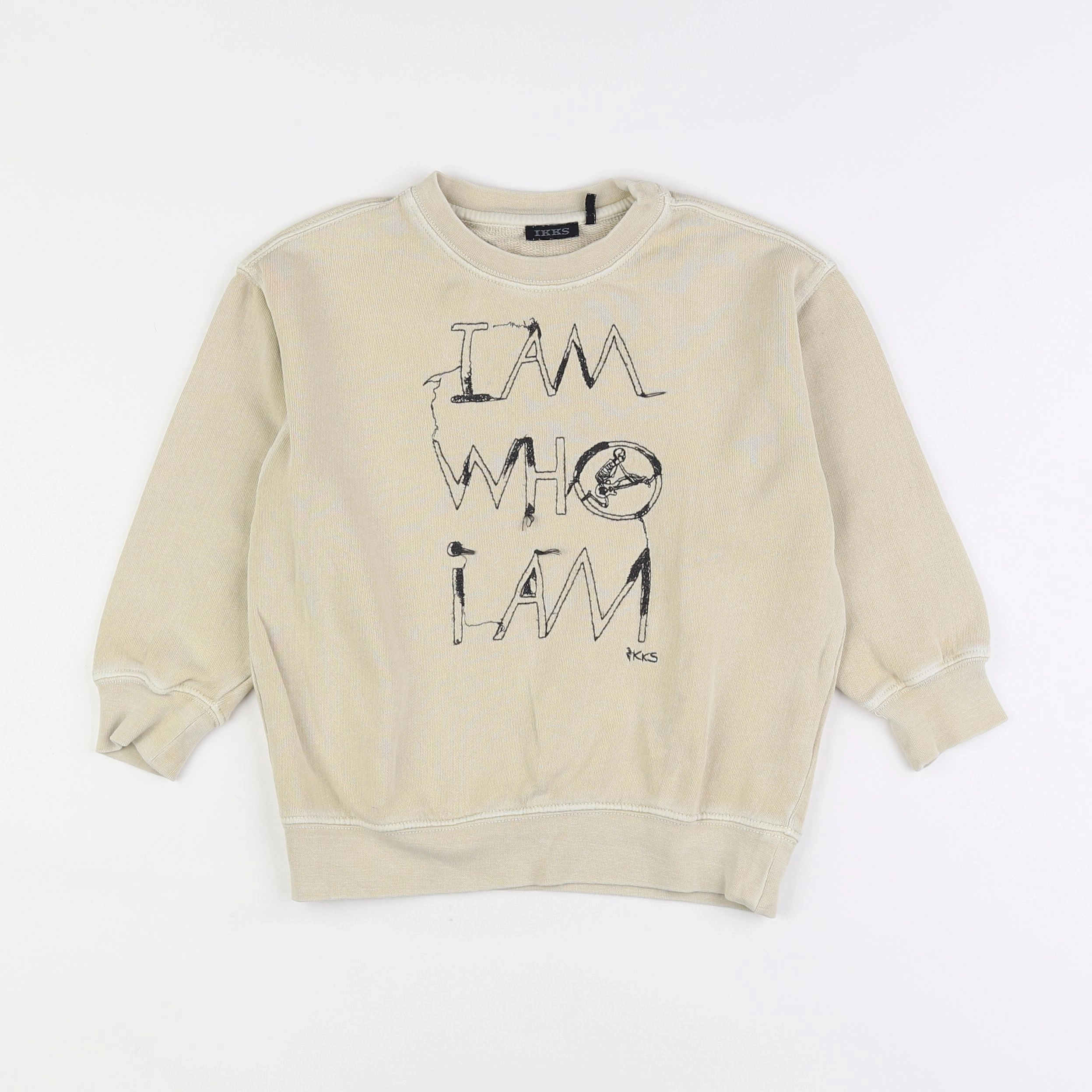 IKKS - sweat beige - 4 ans