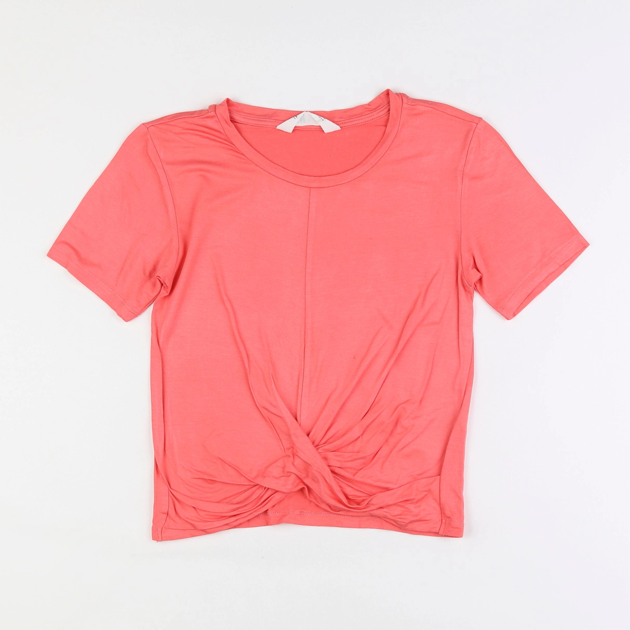 H&M - tee-shirt rose fluo - 8/10 ans