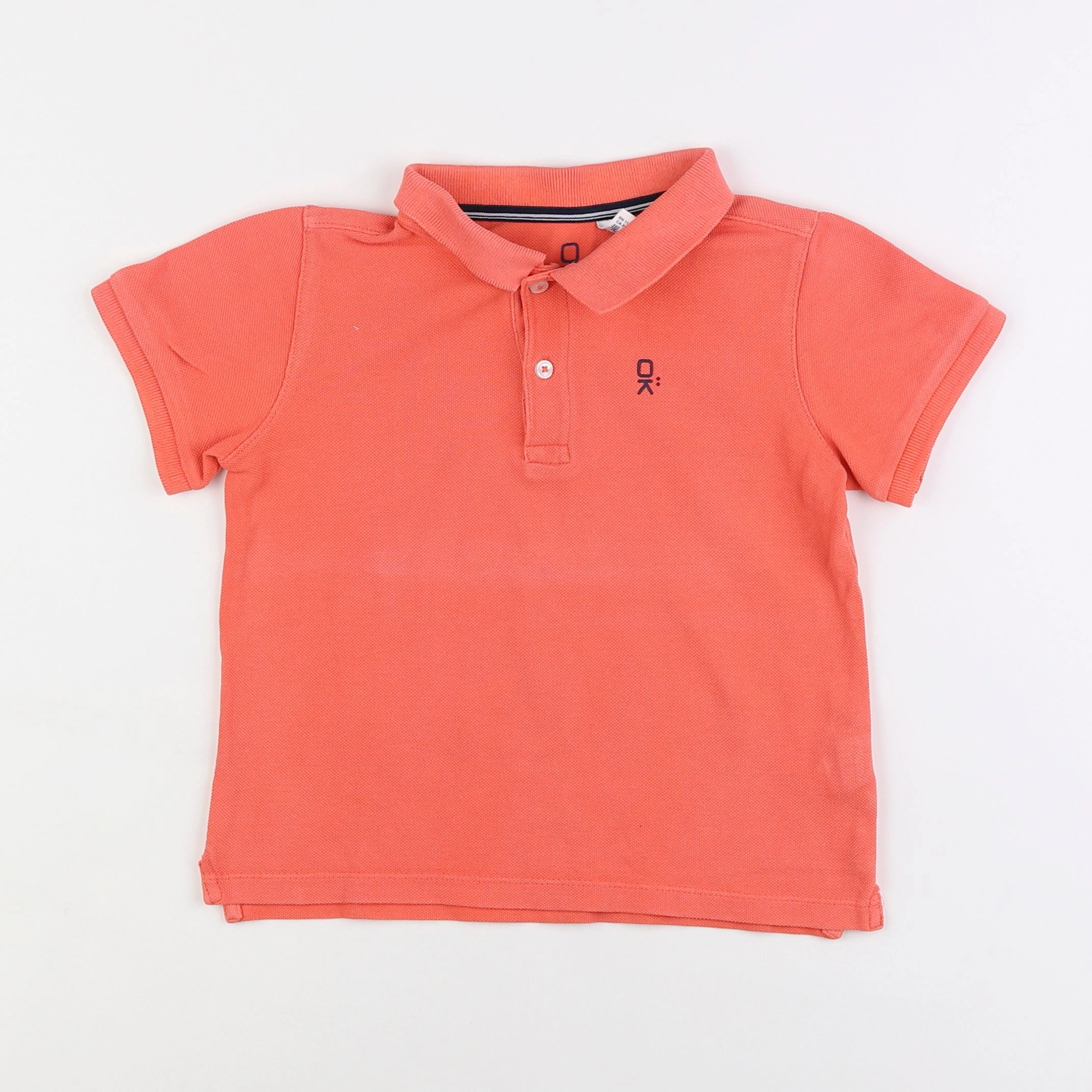 Okaidi - polo orange - 5 ans