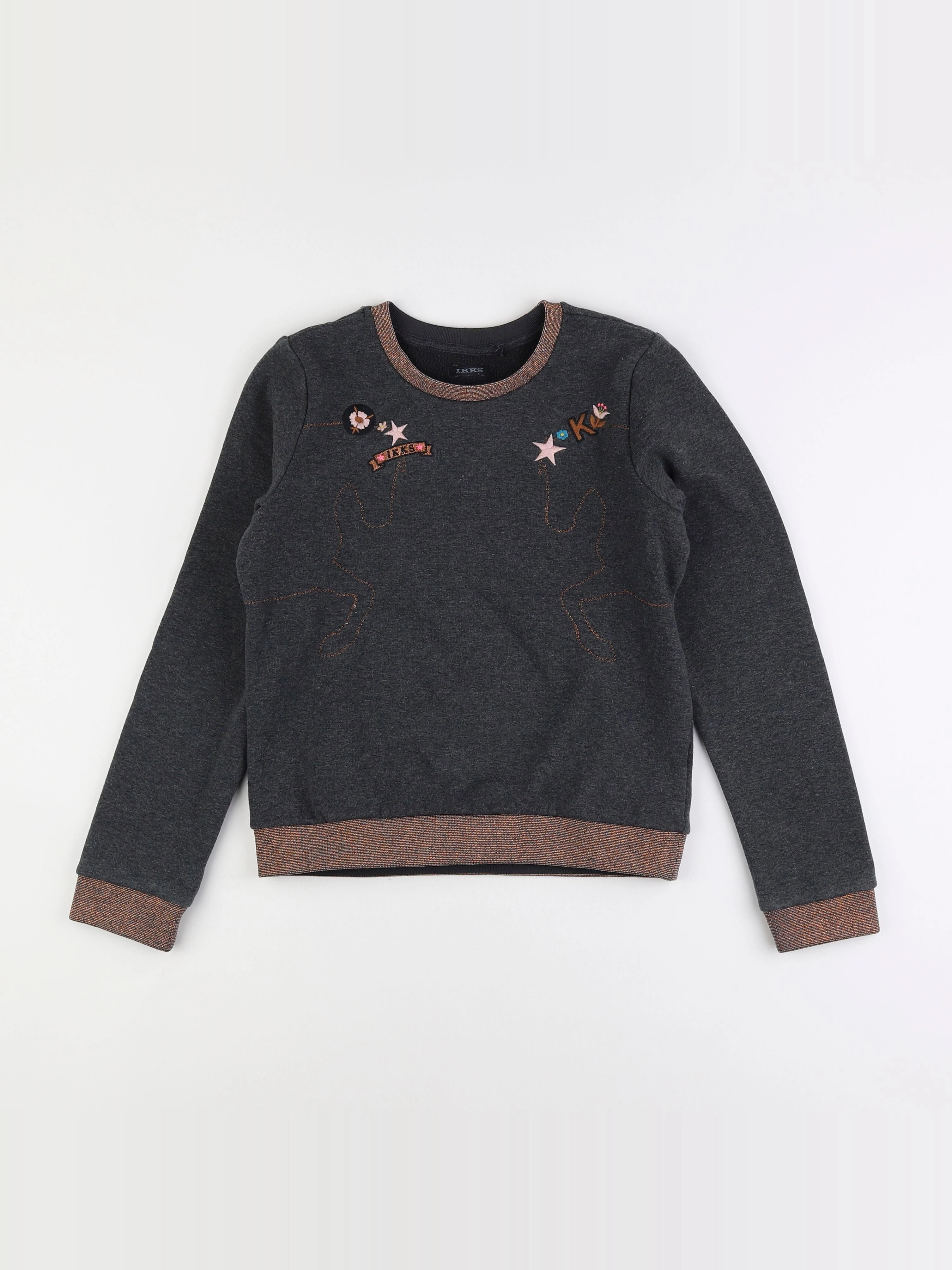 IKKS - sweat gris - 12 ans