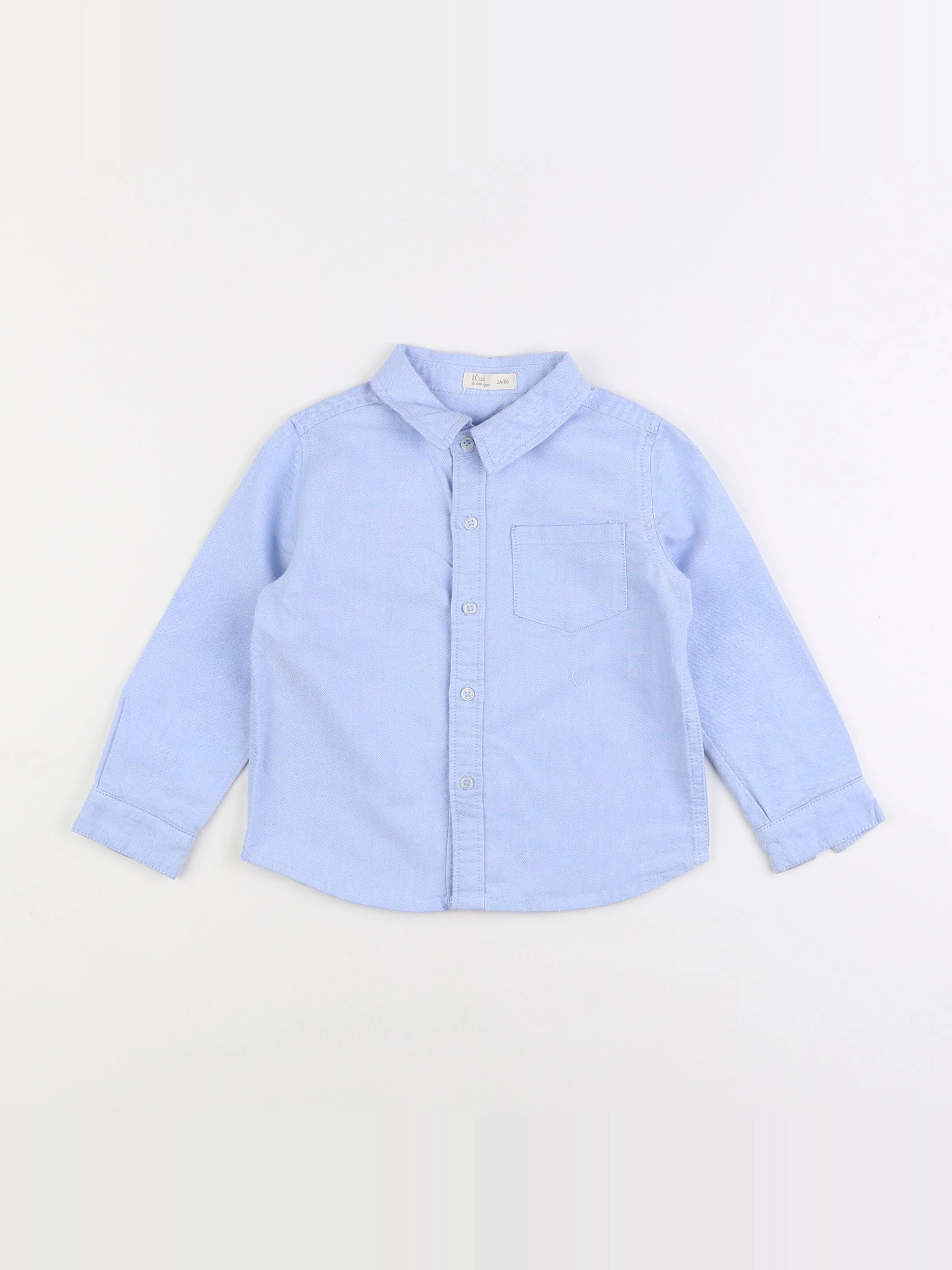 Little Cigogne - chemise bleu - 2 ans