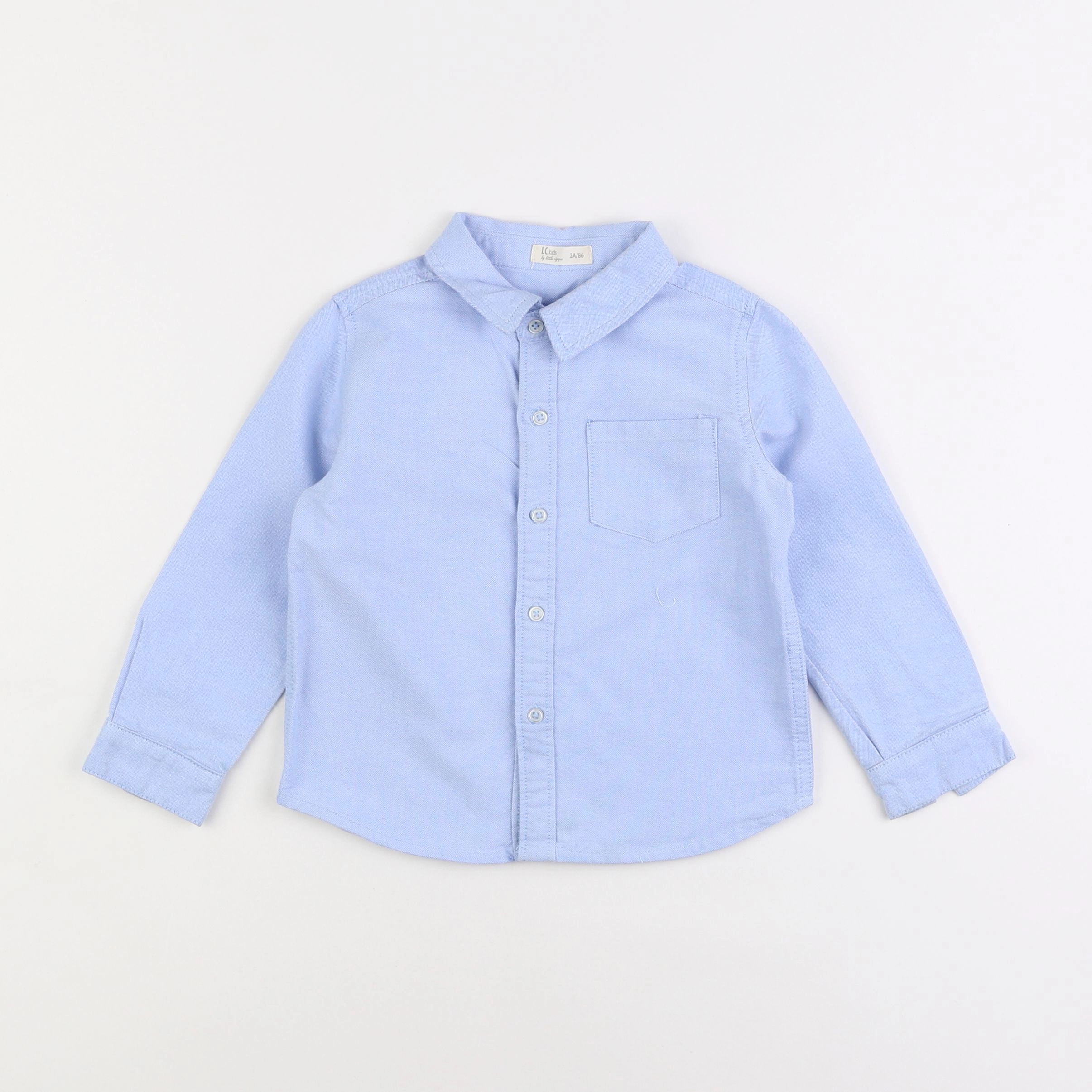 Little Cigogne - chemise bleu - 2 ans
