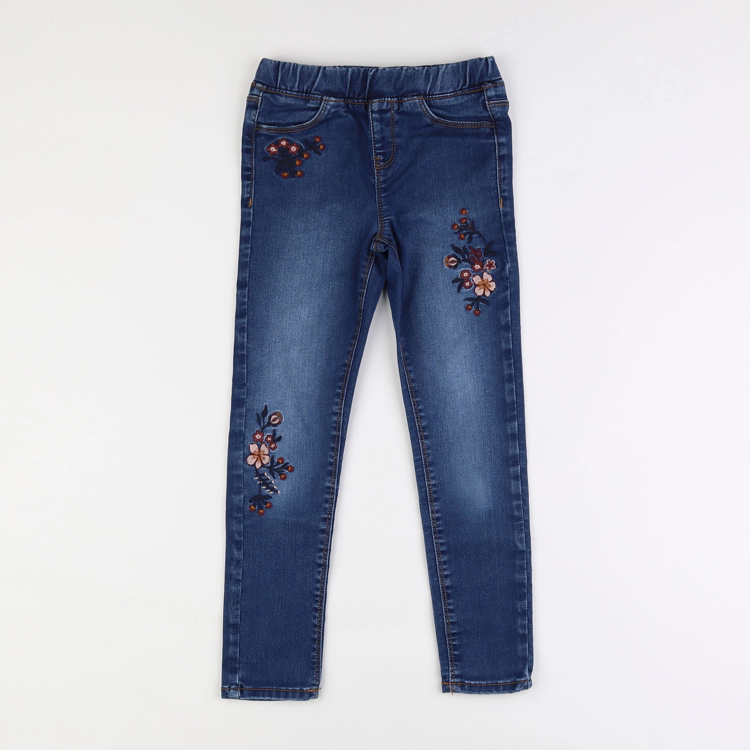 Vertbaudet - jegging bleu - 8 ans