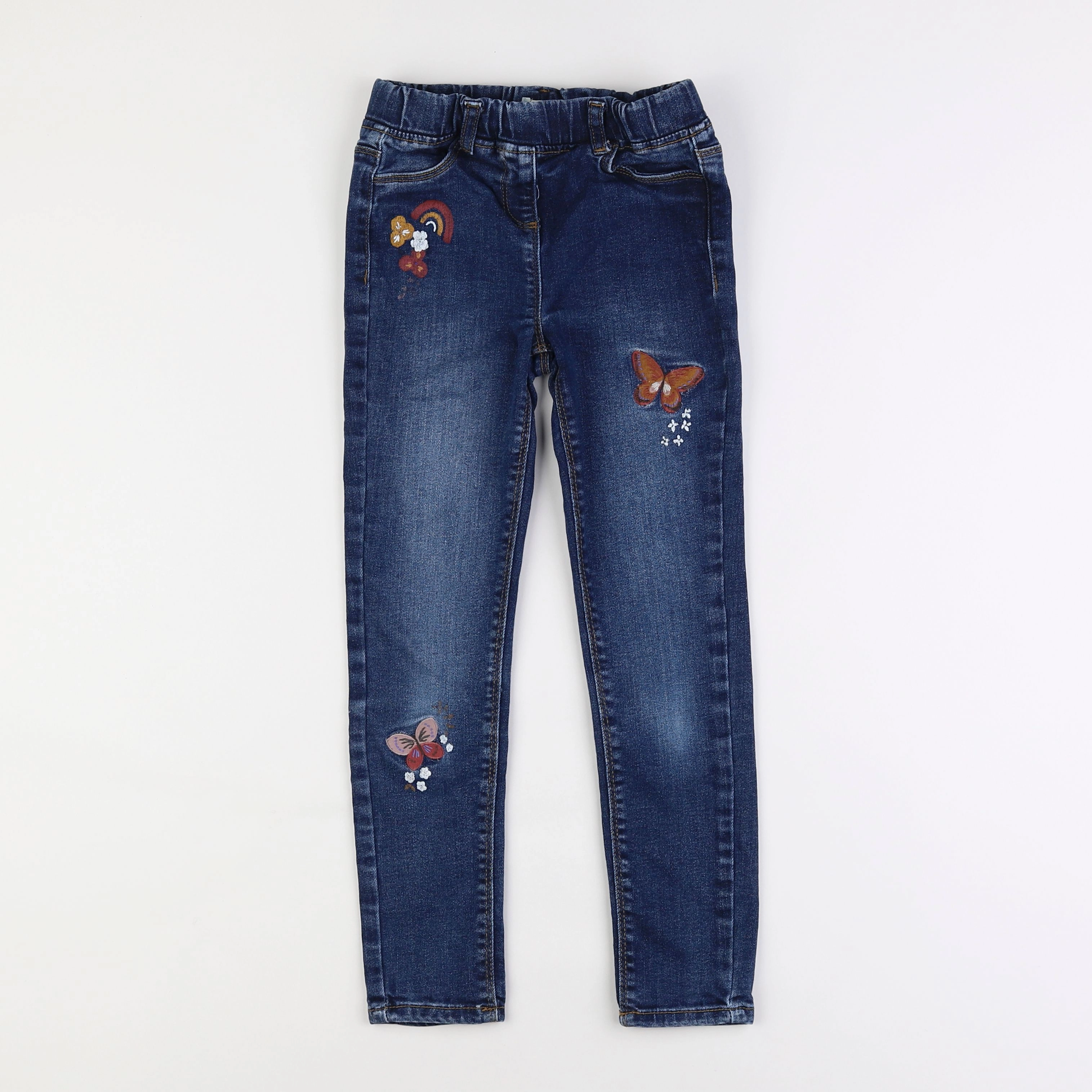 Vertbaudet - jegging bleu - 8 ans