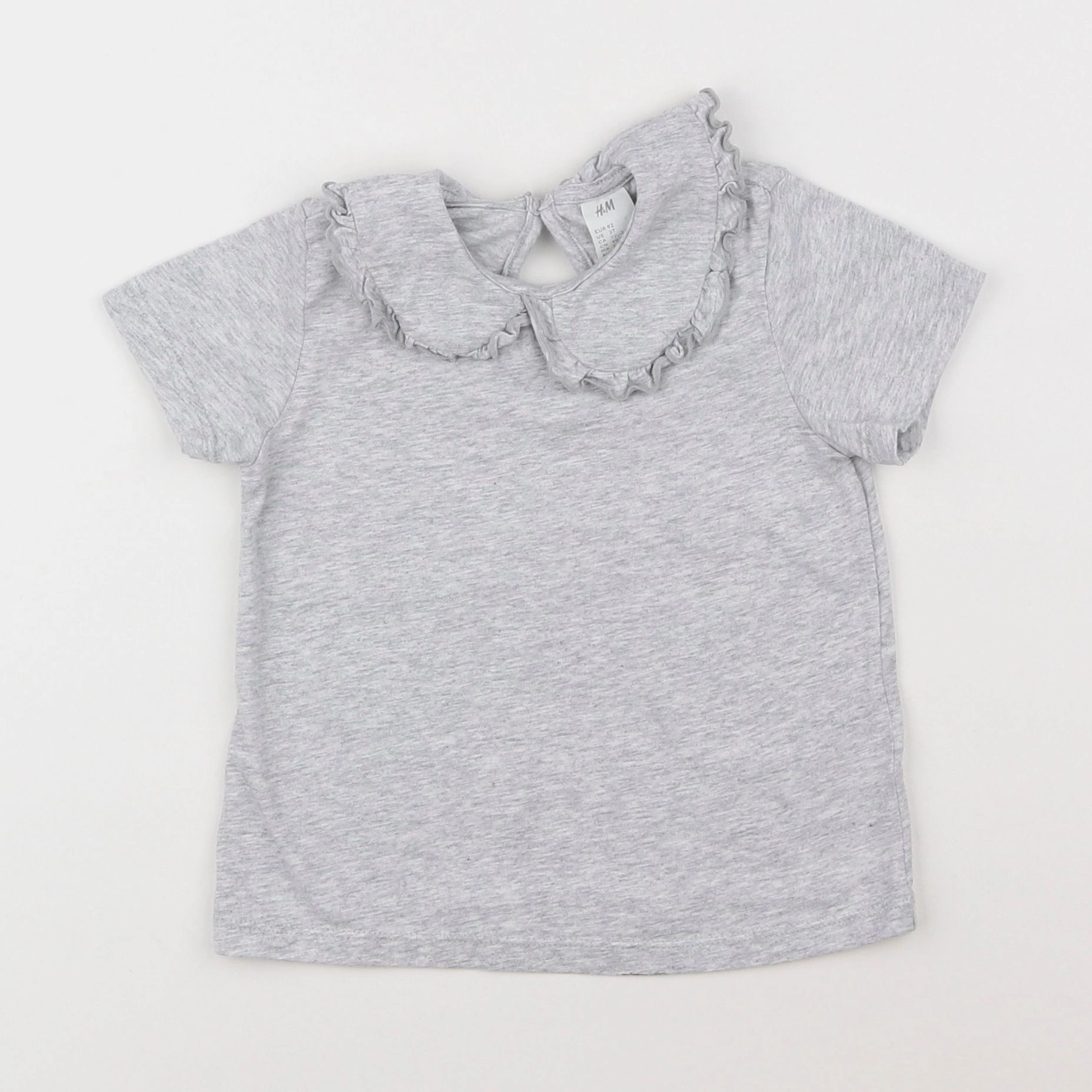 H&M - tee-shirt gris - 18 mois à 2 ans