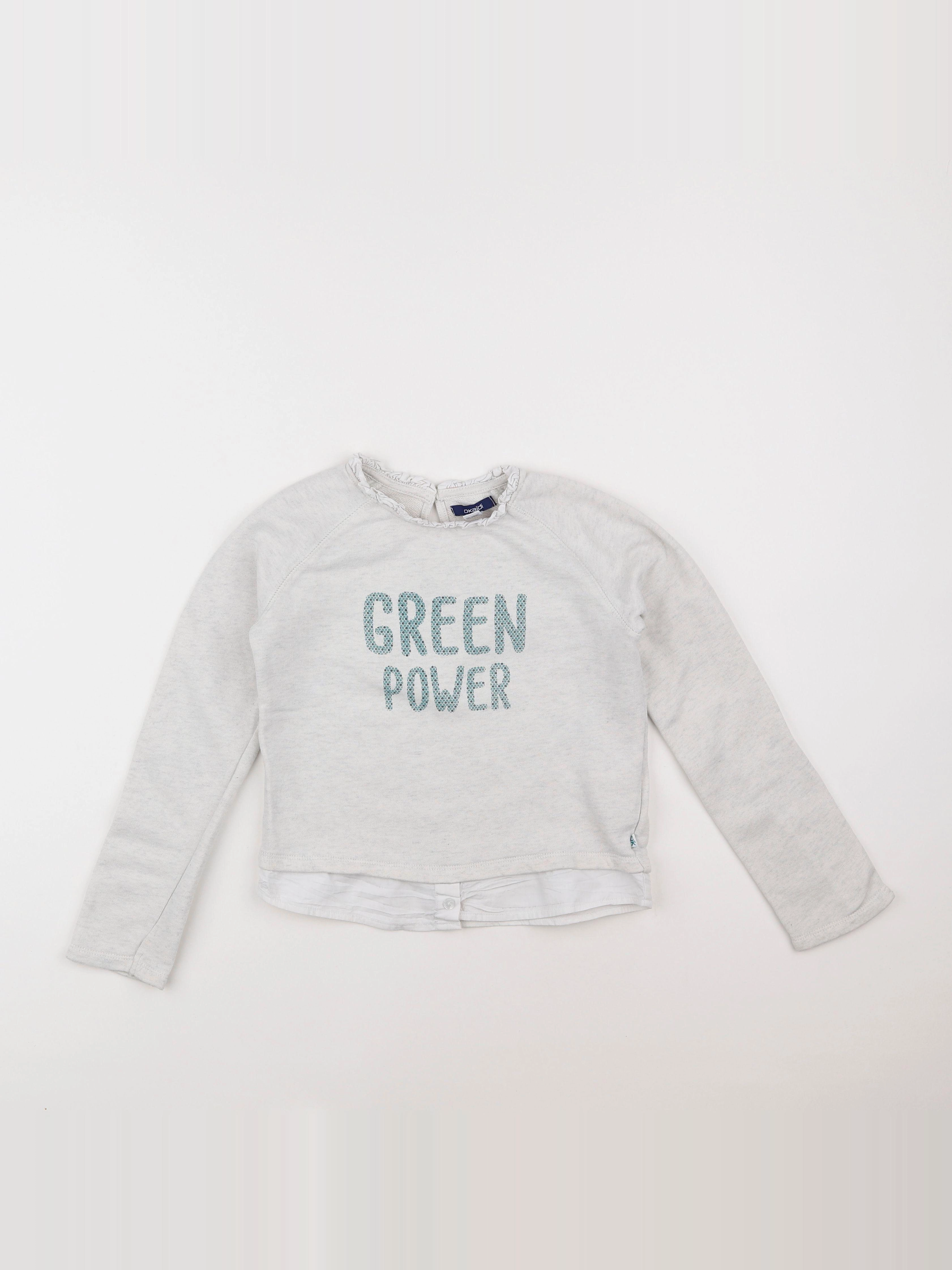 Okaidi - sweat gris - 8 ans