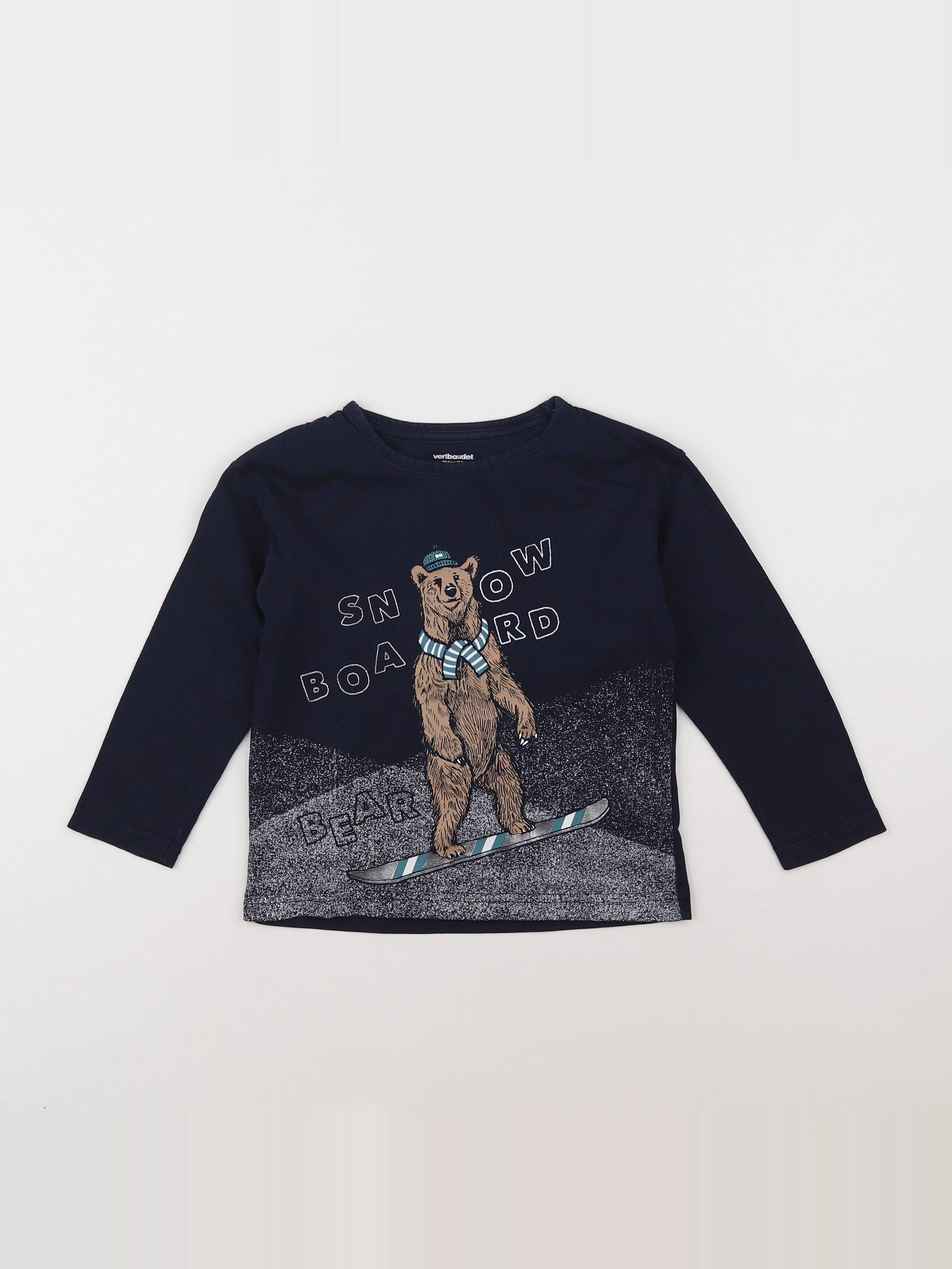 Vertbaudet - tee-shirt bleu - 4 ans