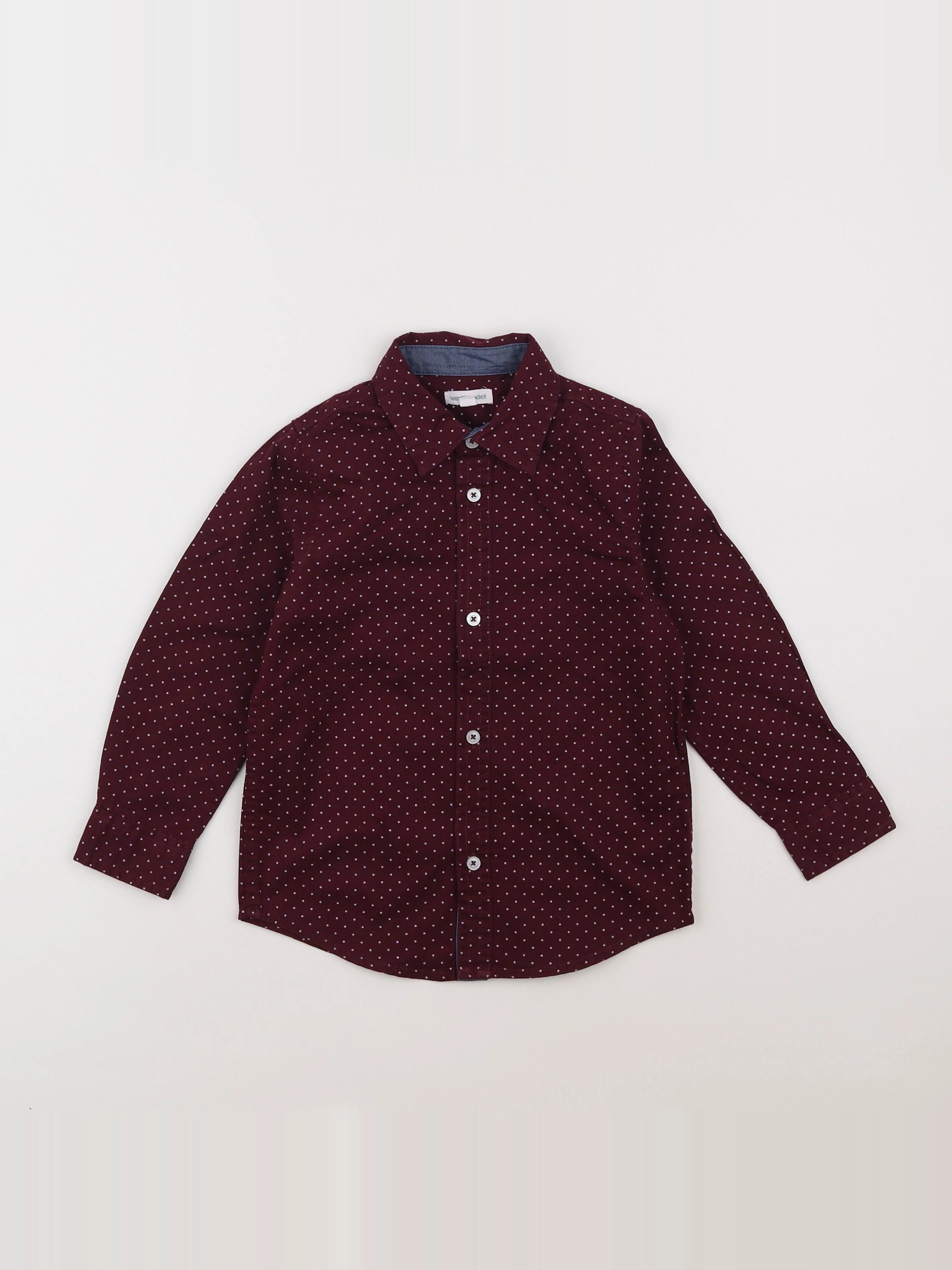 Vertbaudet - chemise rouge - 5 ans